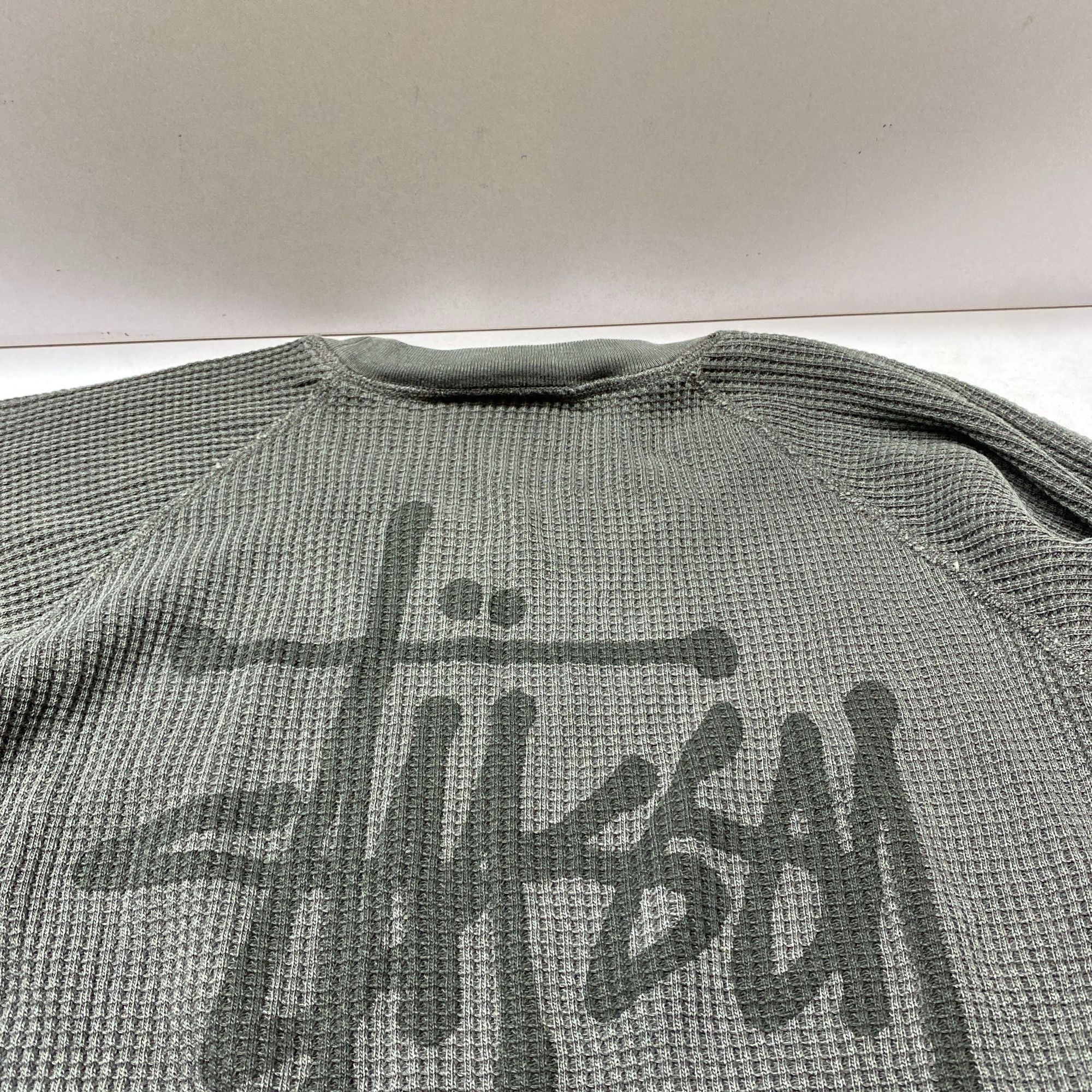 Stussy Stussy Logo Waffle Long Sleeve T-Shirt Size XL Size US XL / EU 56 / 4 - 6 Thumbnail