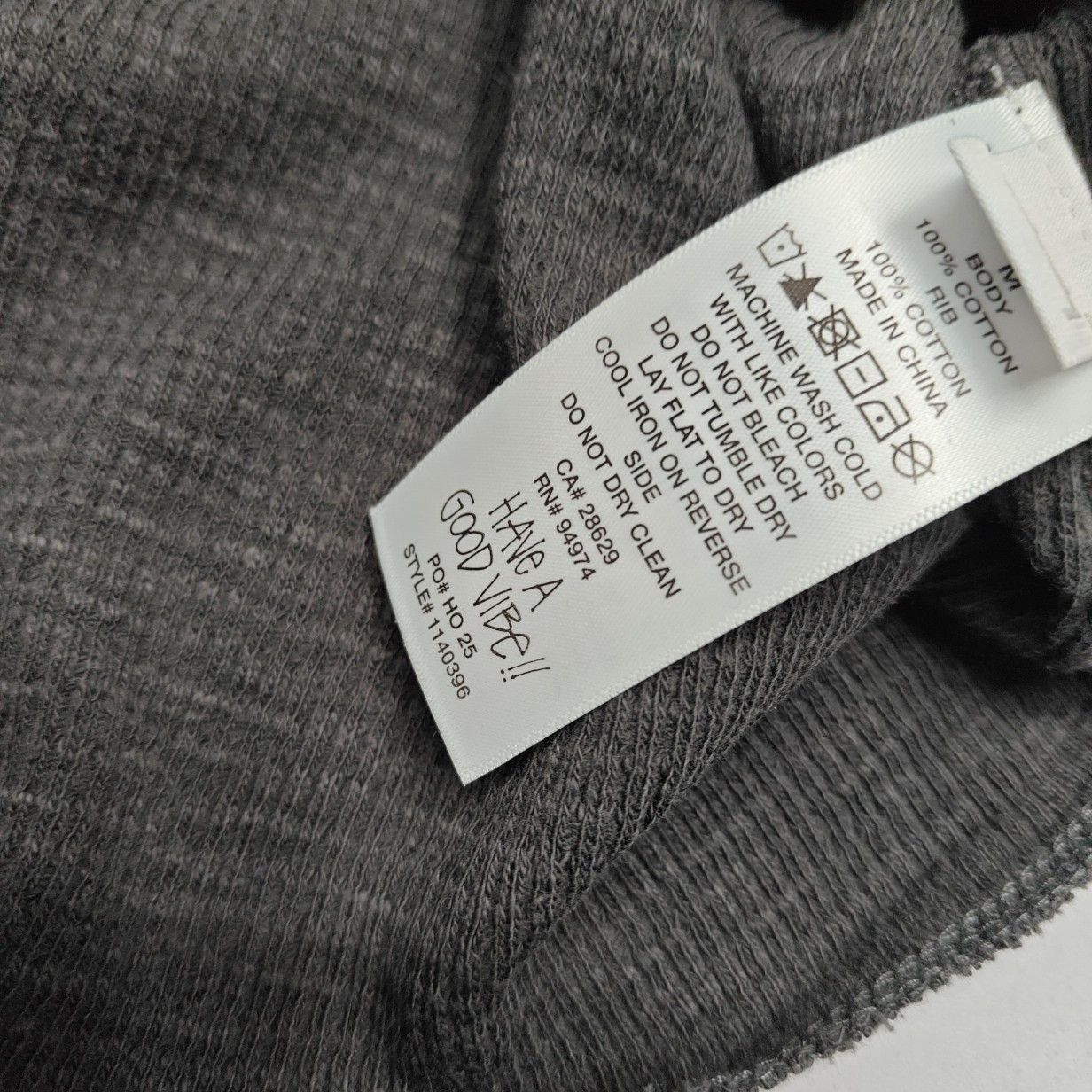 Stussy Stussy Pigment Dyed Thermal Long Sleeve T-Shirt Size M Size US M / EU 48-50 / 2 - 3 Thumbnail