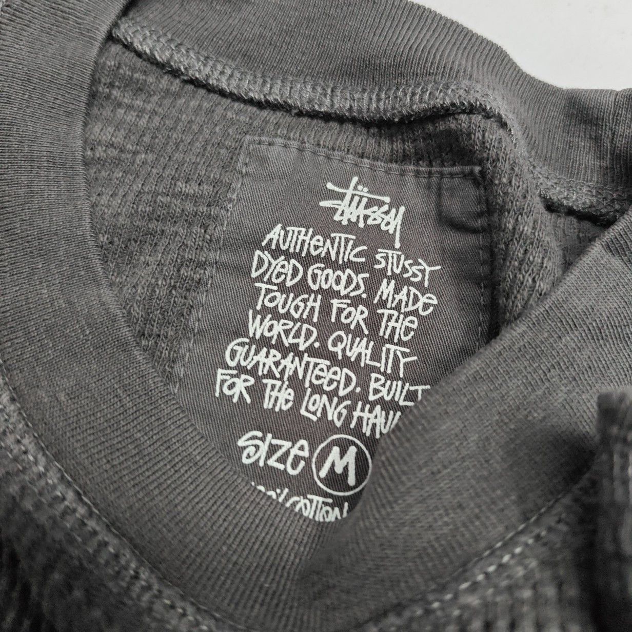 Stussy Stussy Pigment Dyed Thermal Long Sleeve T-Shirt Size M Size US M / EU 48-50 / 2 - 4 Thumbnail