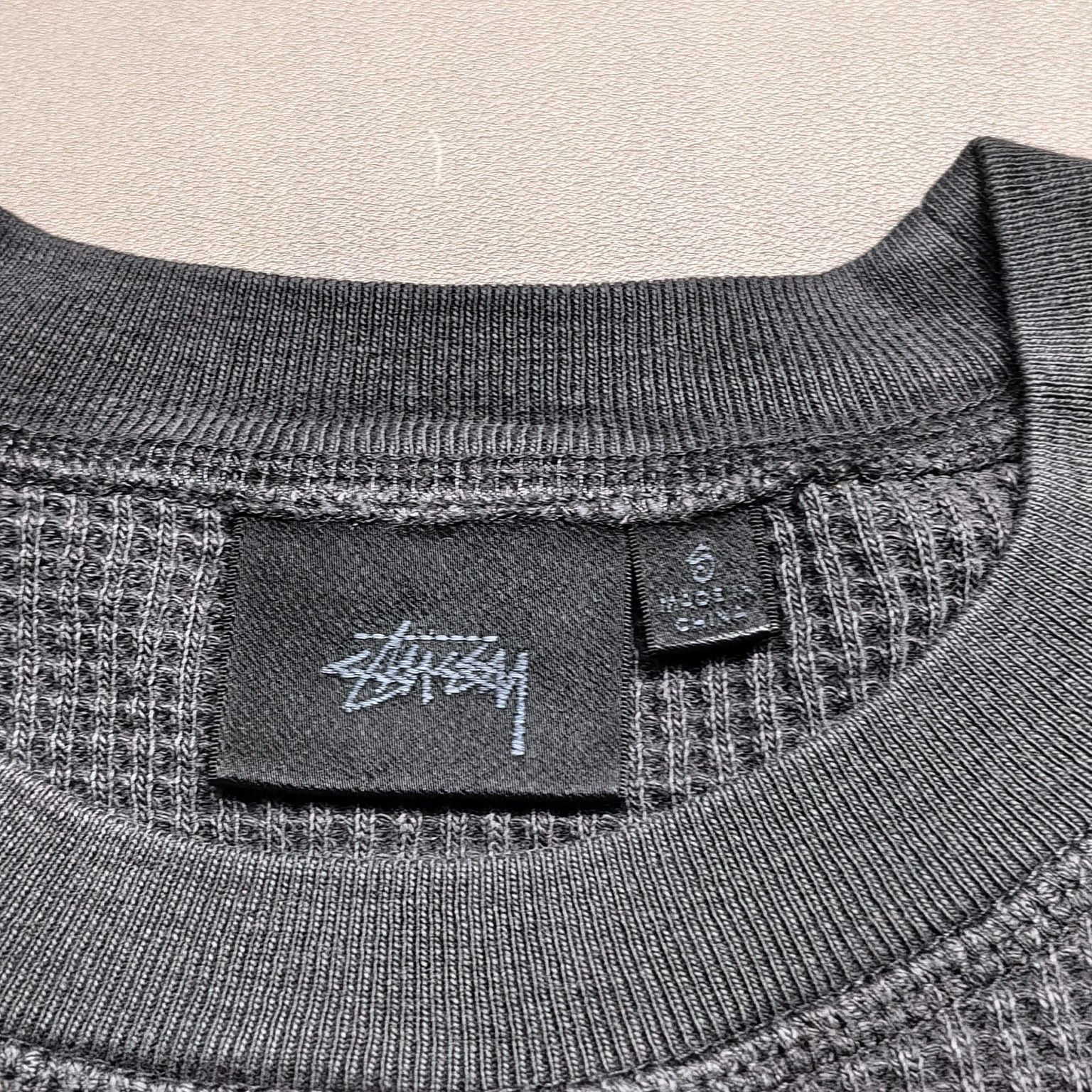 Stussy Stüssy Waffle Logo Long Sleeve T-Shirt Size S Size US S / EU 44-46 / 1 - 4 Thumbnail