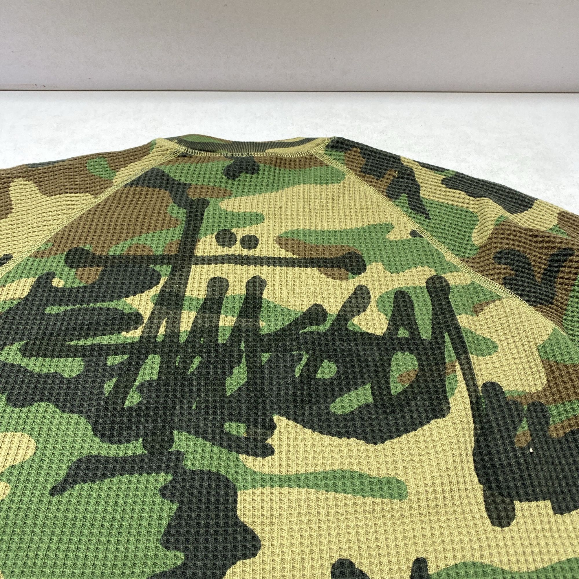 Stussy Stussy Camo Waffle Long Sleeve T-Shirt Size S Size US S / EU 44-46 / 1 - 6 Thumbnail