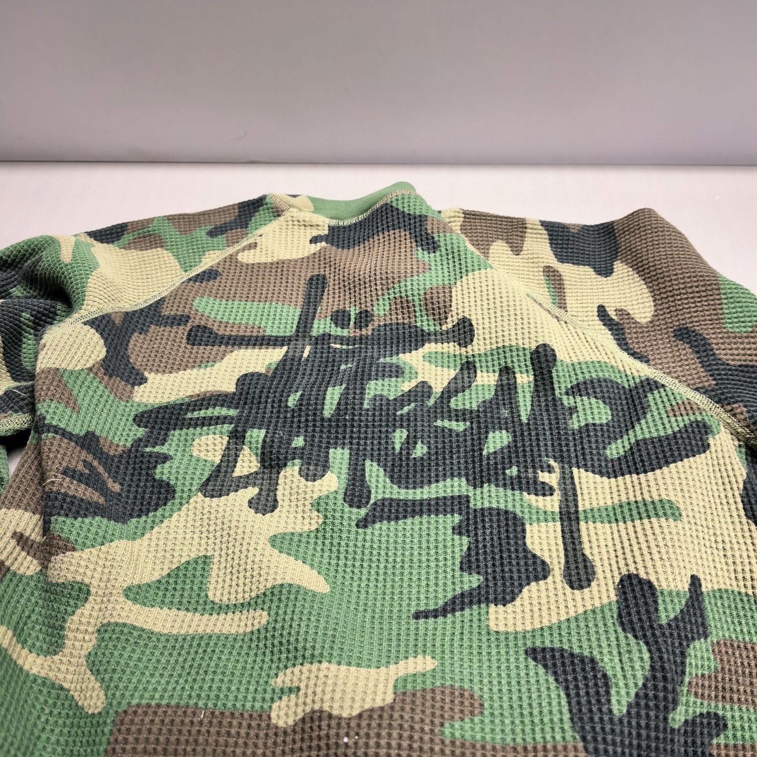 Stussy Stussy Camo Waffle Thermal Long Sleeve T-Shirt Size L Size US L / EU 52-54 / 3 - 3 Thumbnail