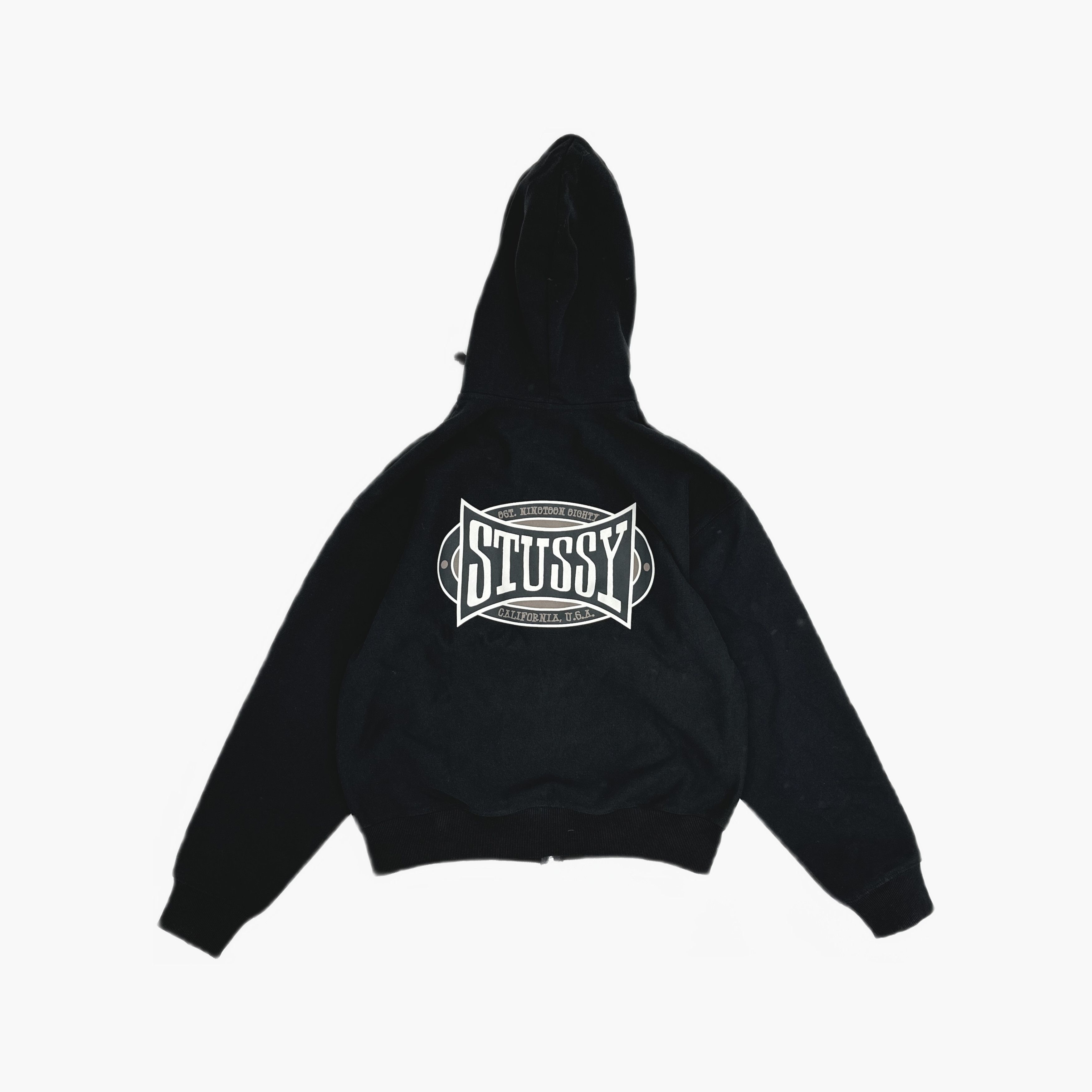 Stussy Stussy Logo Zip Hoodie Size M Size US M / EU 48-50 / 2 - 2 Thumbnail
