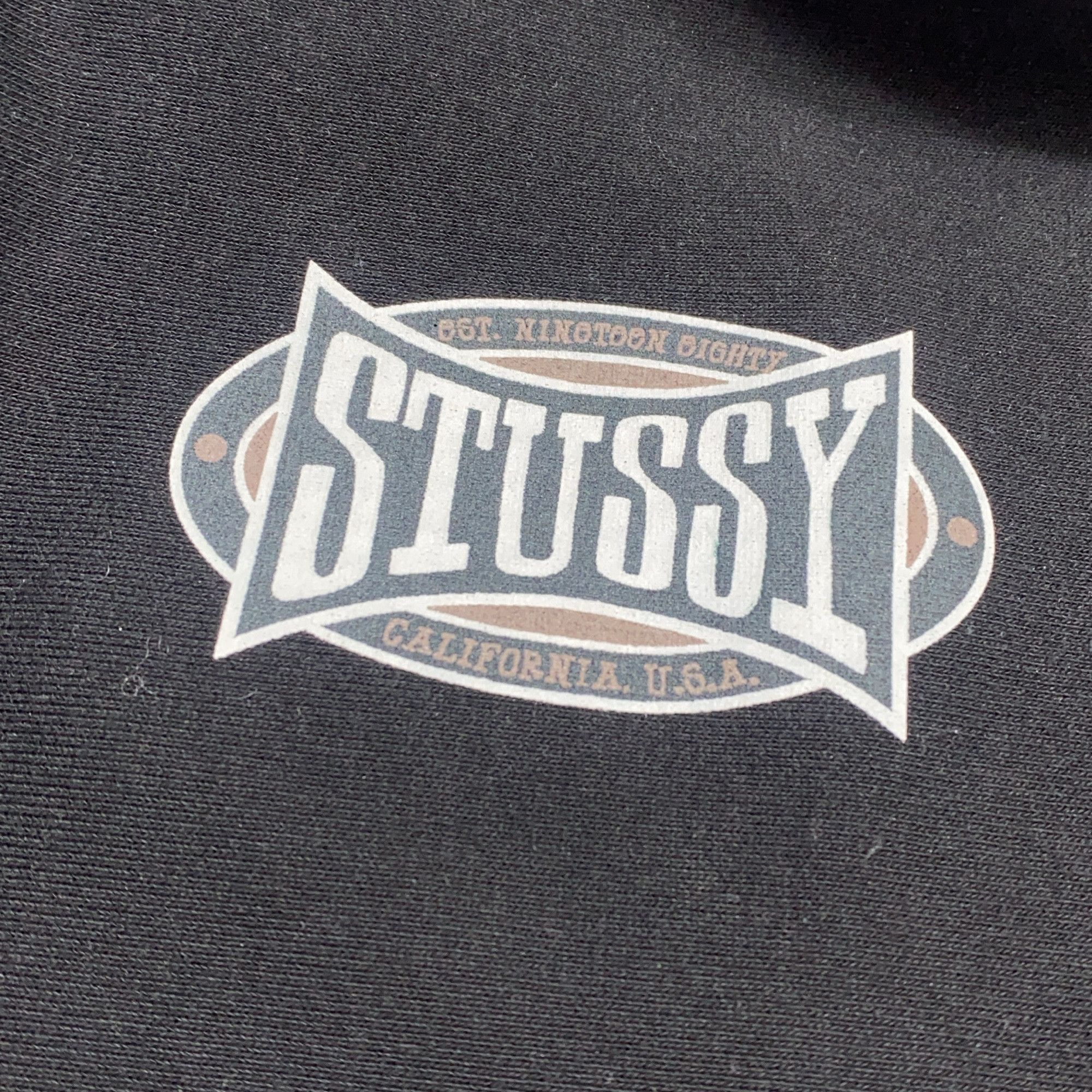 Stussy Stussy Logo Zip Hoodie Size M Size US M / EU 48-50 / 2 - 4 Thumbnail