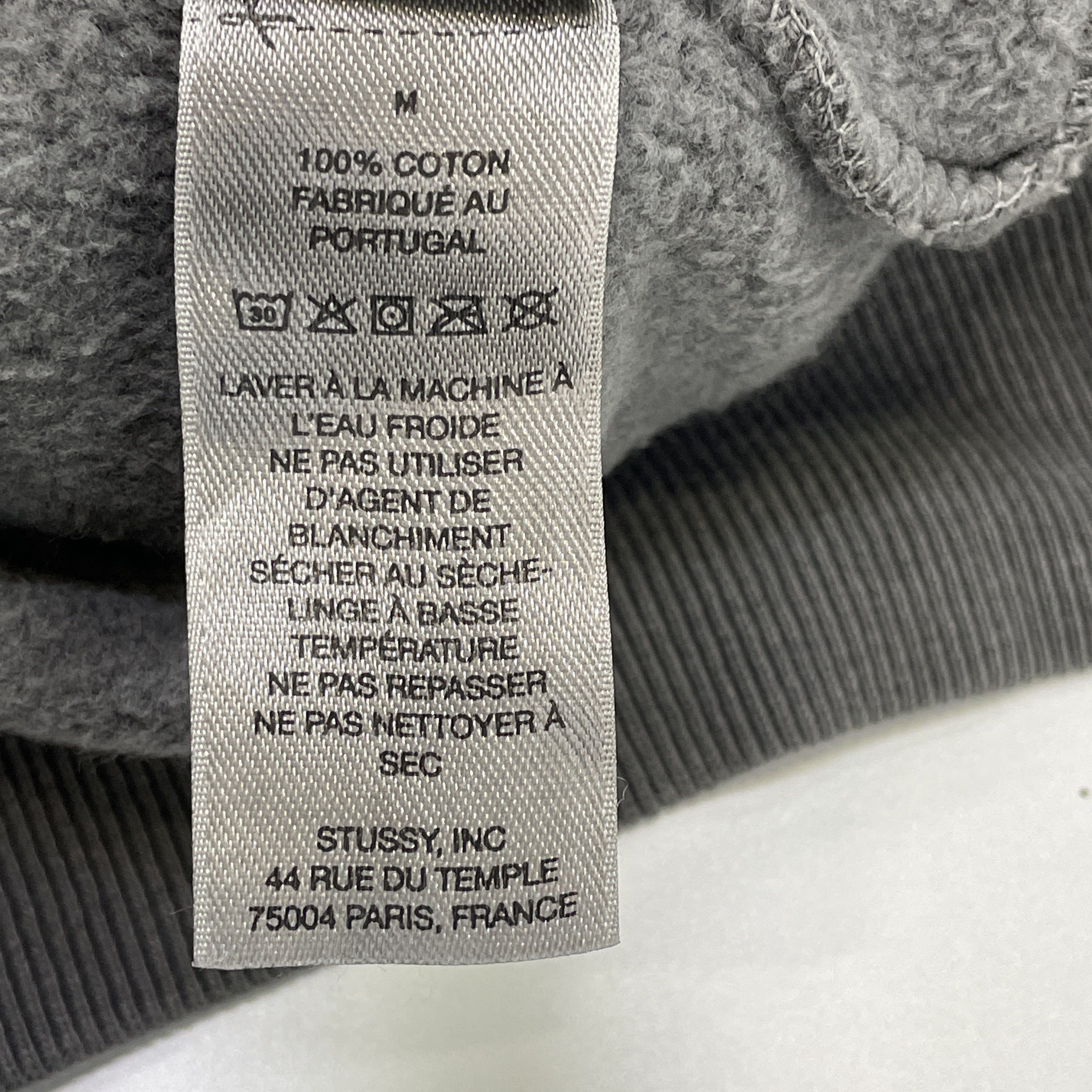 Stussy Stussy Stock Link Pigment Dyed Zip Hoodie Black Size M Size US M / EU 48-50 / 2 - 6 Thumbnail