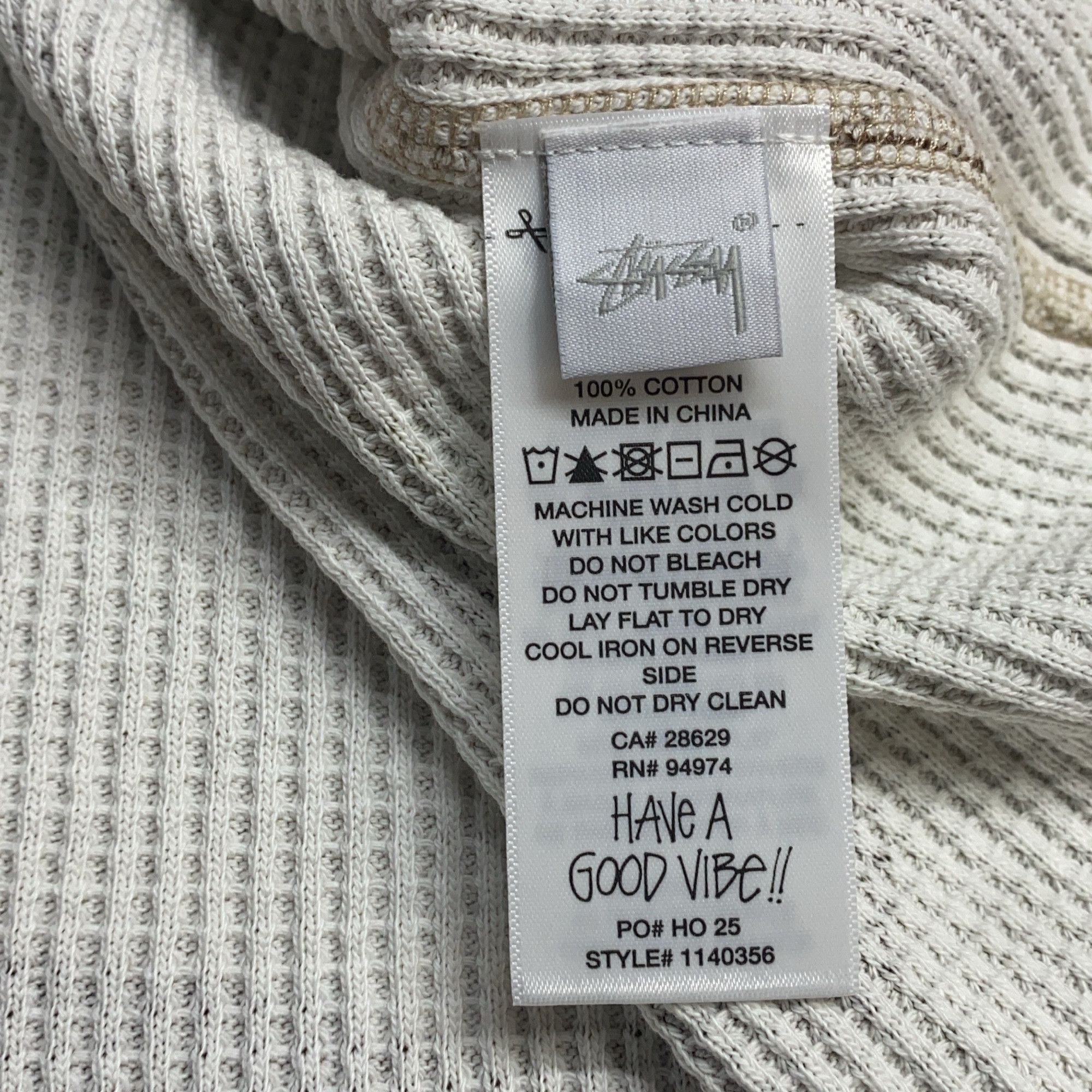 Stussy Stussy Camo Waffle Thermal Long Sleeve Shirt Size XL Size US XL / EU 56 / 4 - 5 Thumbnail
