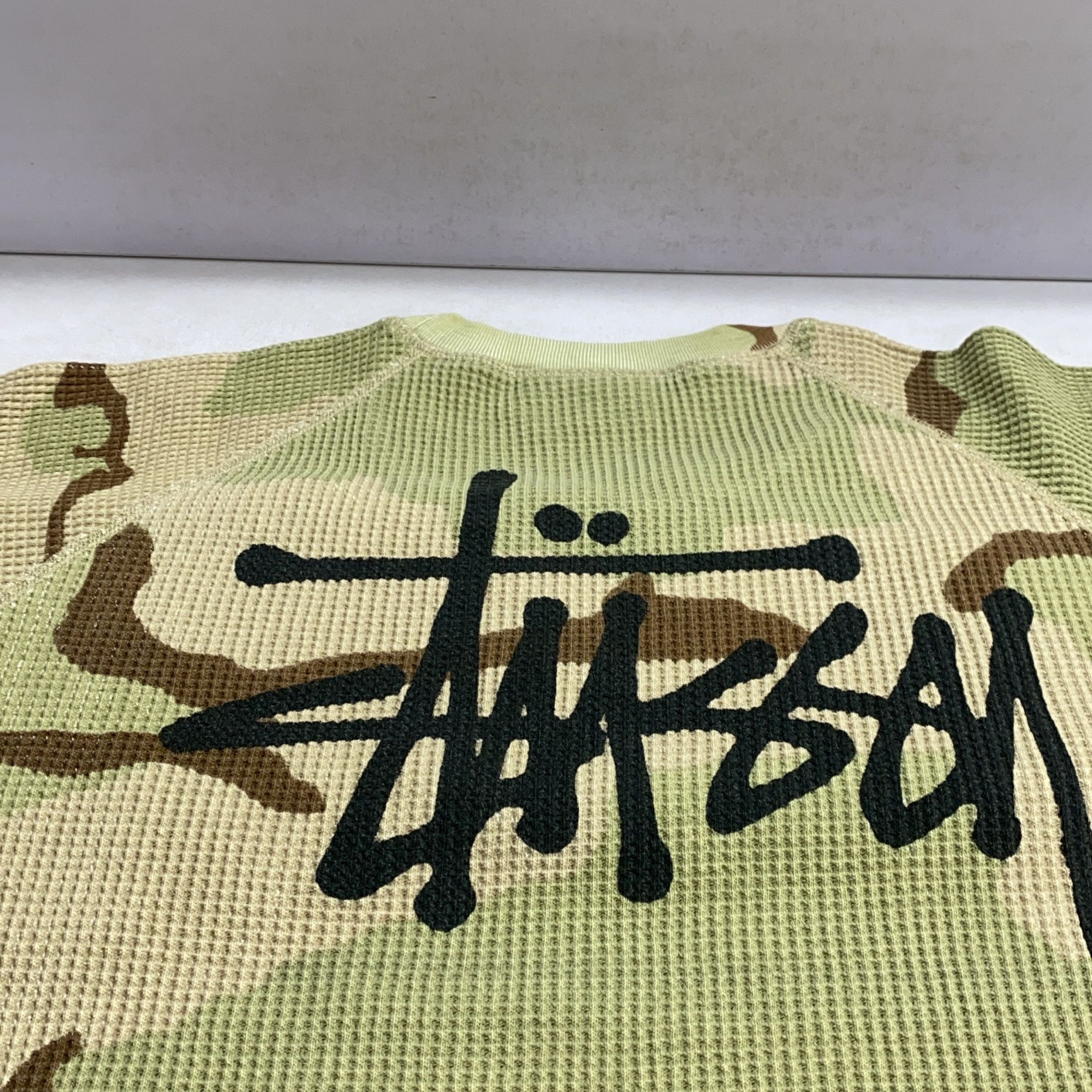 Stussy Stussy Camo Waffle Thermal Long Sleeve Shirt Size XL Size US XL / EU 56 / 4 - 6 Thumbnail