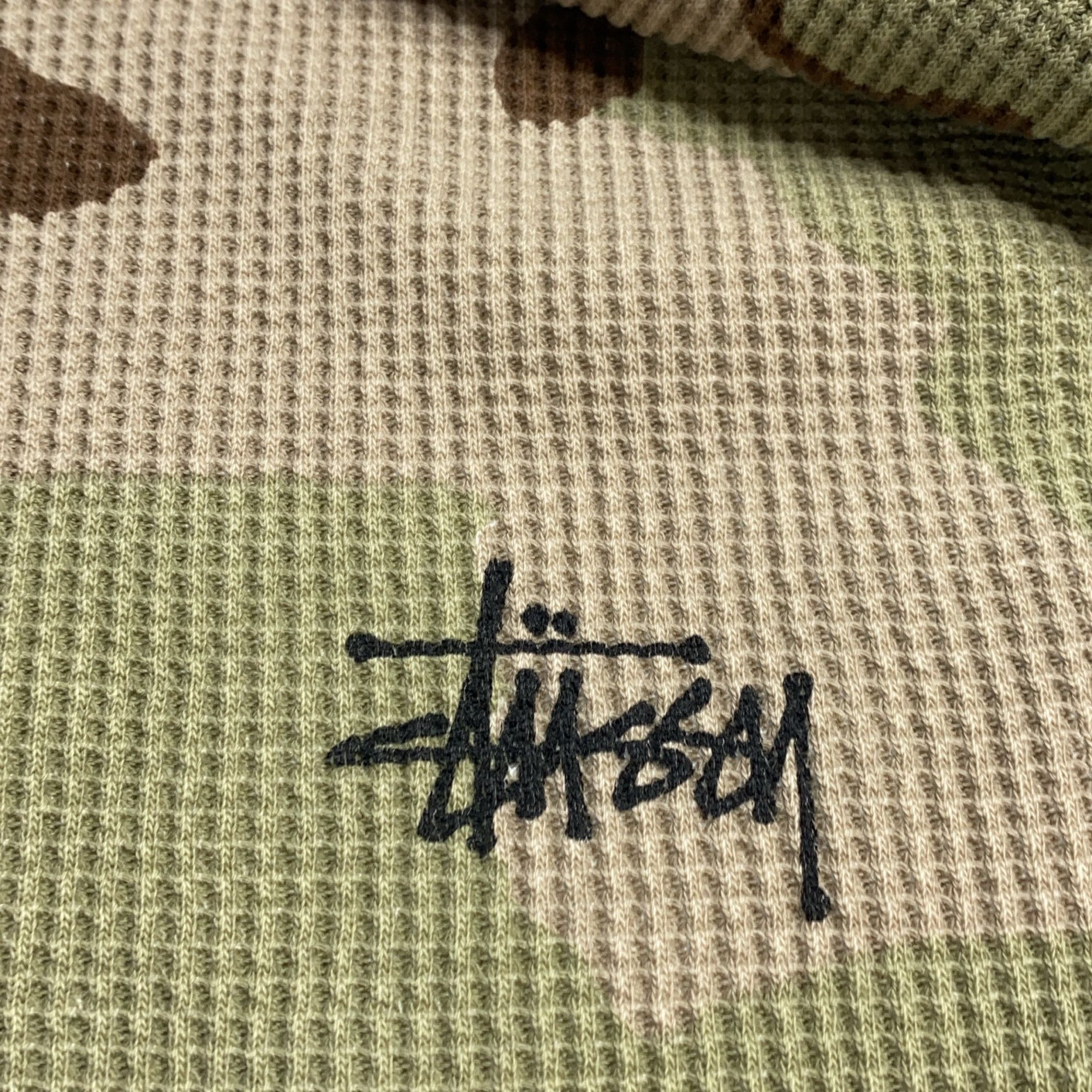 Stussy Stussy Camo Waffle Thermal Long Sleeve Shirt Size XL Size US XL / EU 56 / 4 - 4 Thumbnail