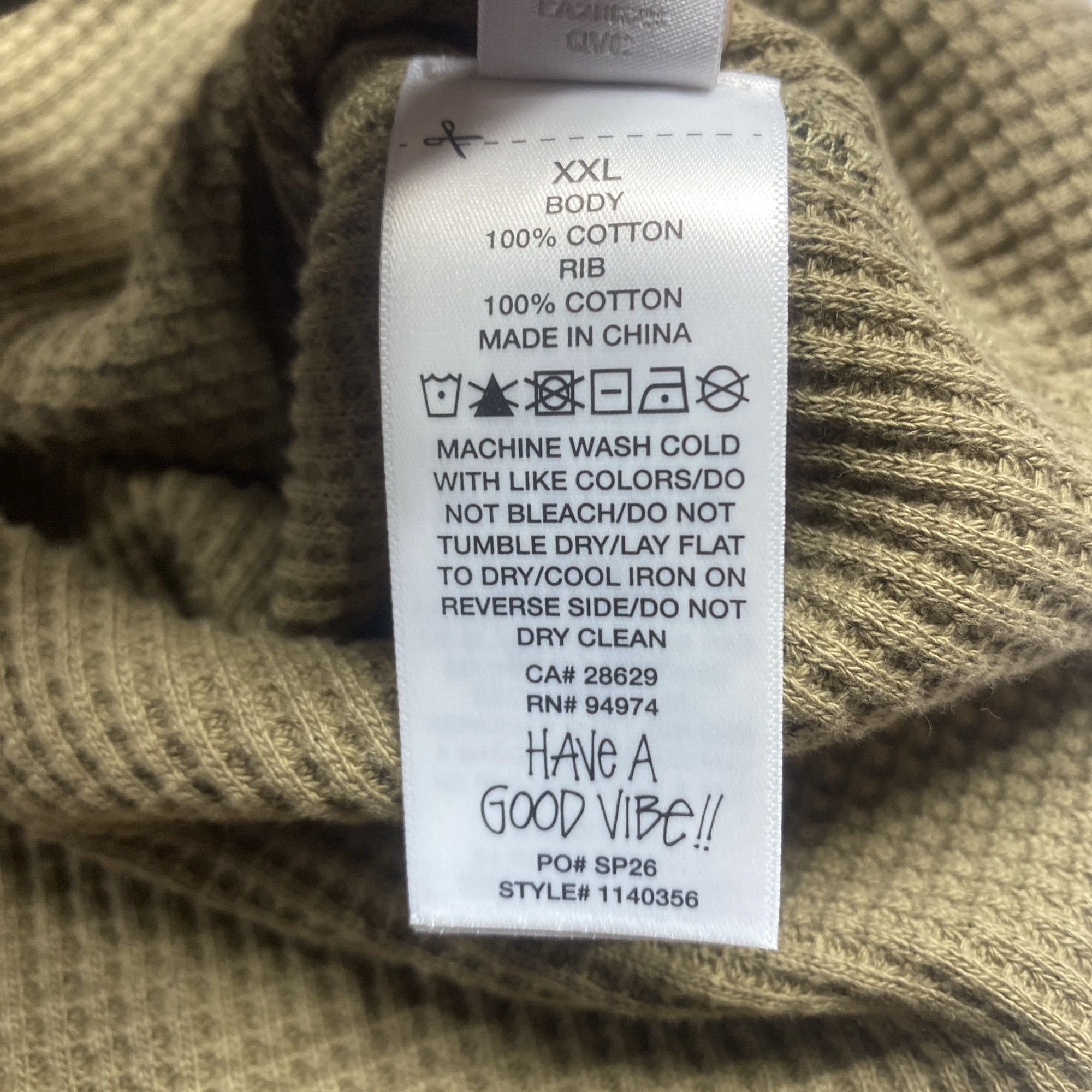 Stussy Stussy Camo Waffle Thermal Long Sleeve T-Shirt Size XXL Size US XXL / EU 58 / 5 - 5 Thumbnail