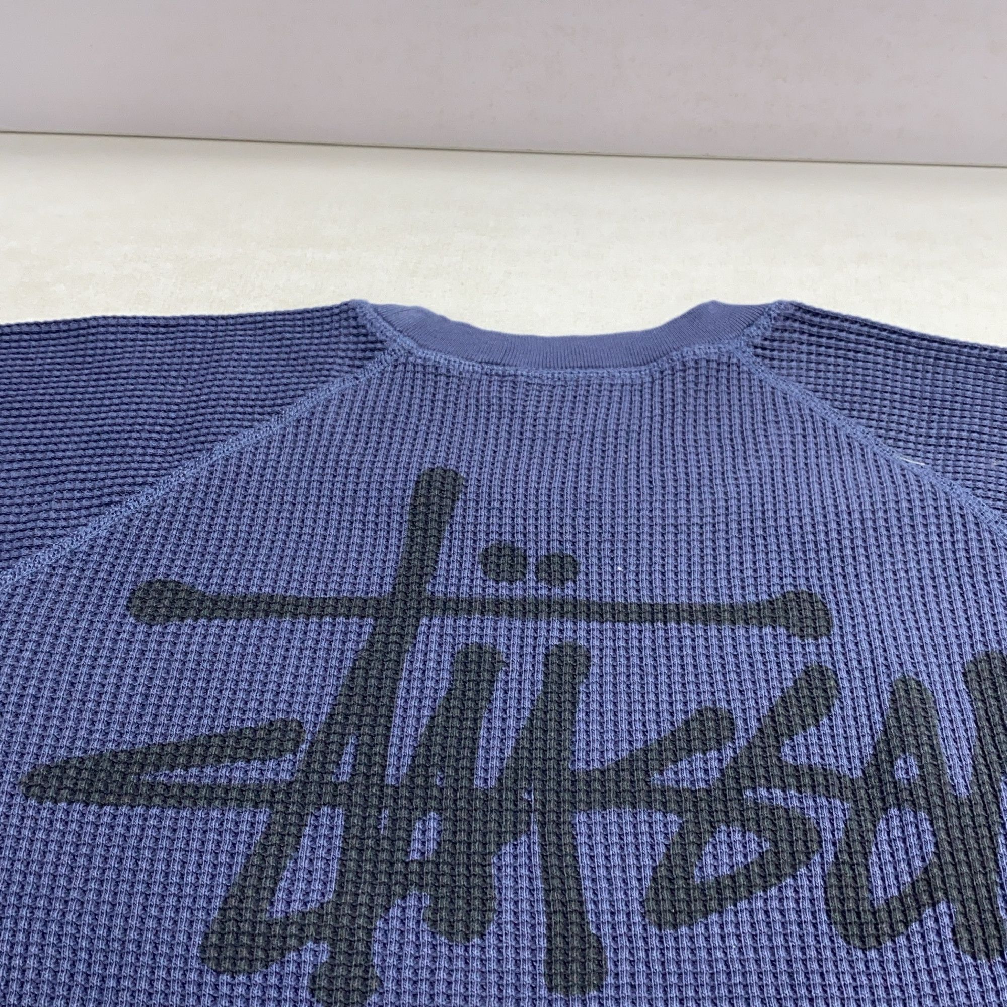 Stussy Stussy Logo Waffle Long Sleeve T-Shirt Size L Size US L / EU 52-54 / 3 - 6 Thumbnail