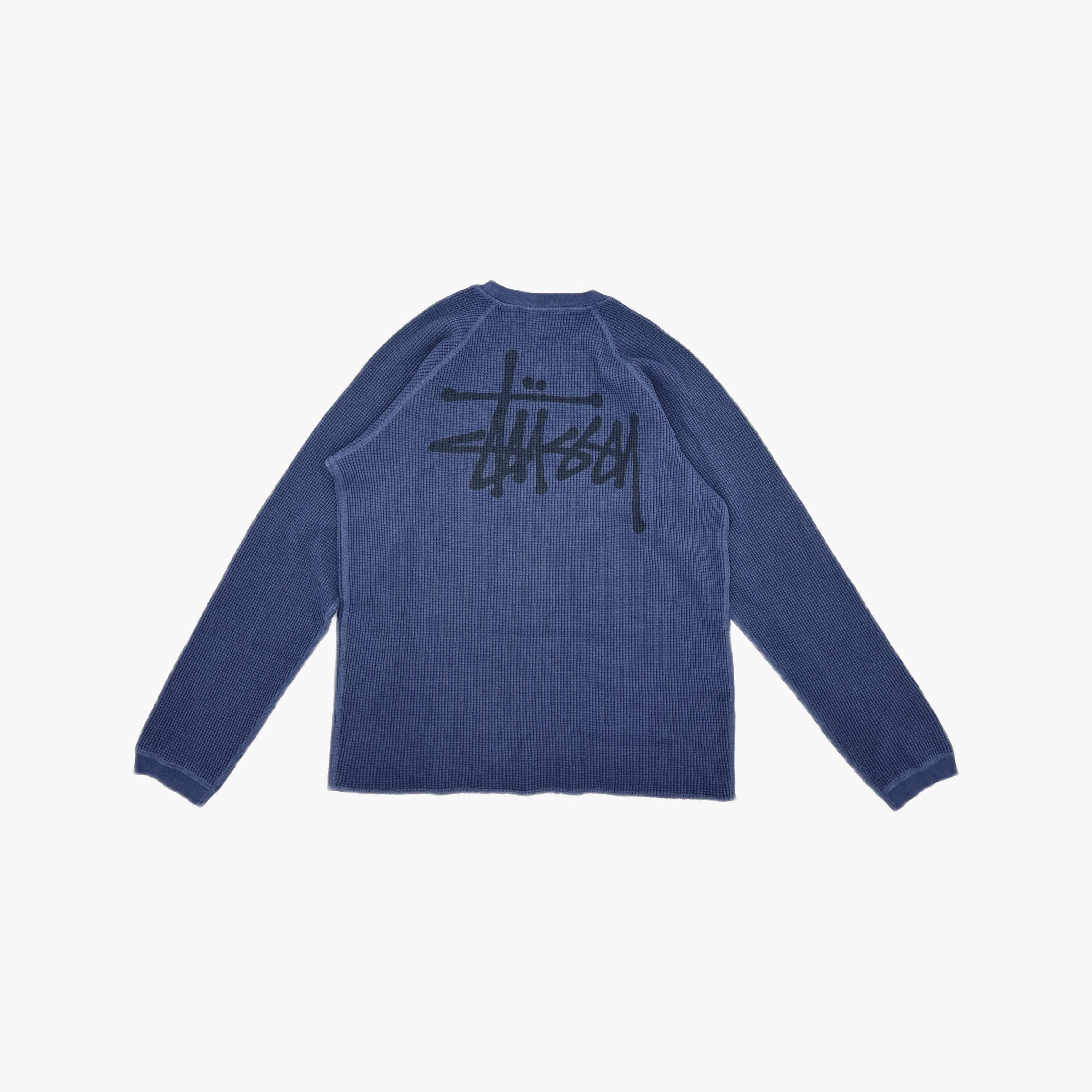 Stussy Stussy Logo Waffle Long Sleeve T-Shirt Size L Size US L / EU 52-54 / 3 - 2 Thumbnail