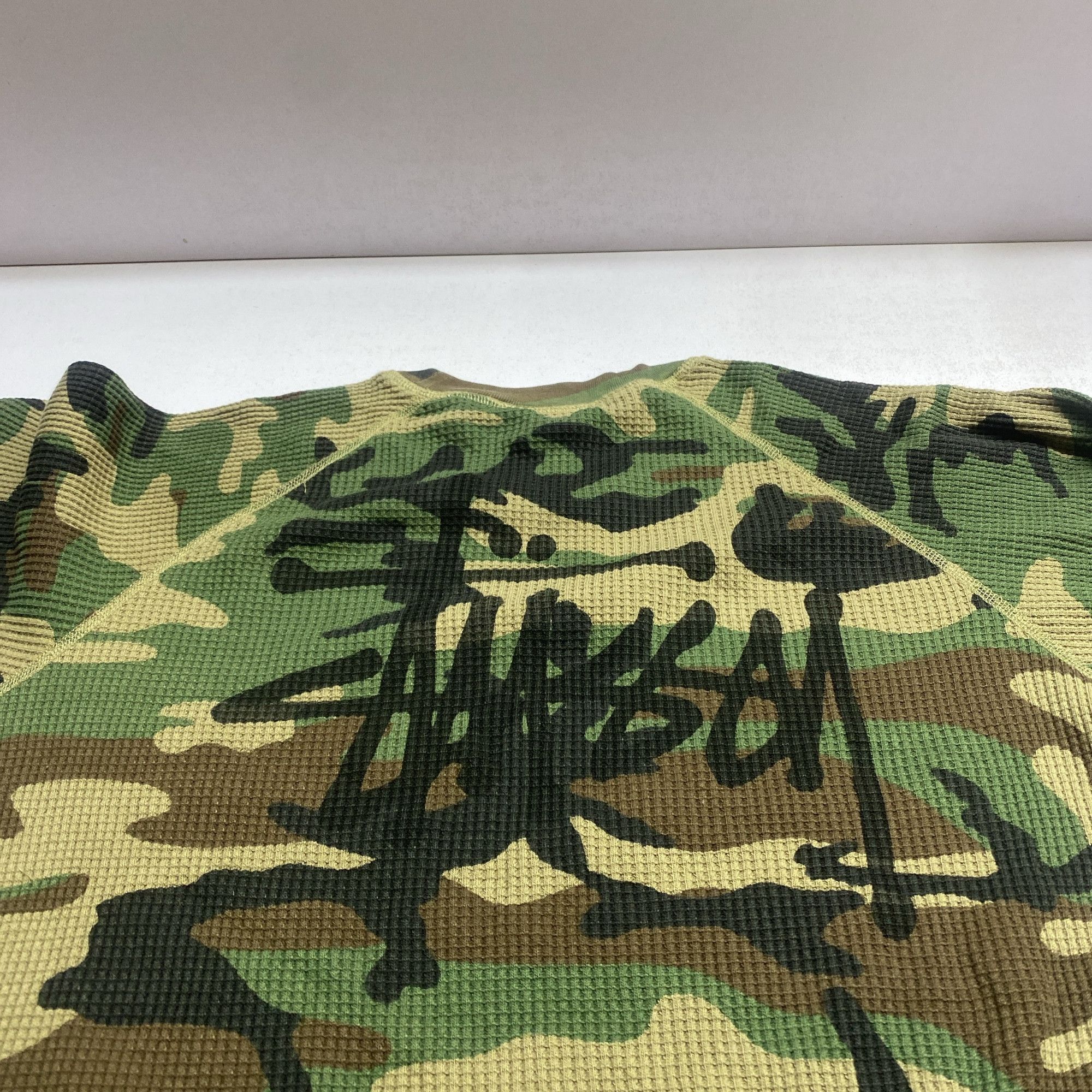 Stussy Stussy Camo Waffle Long Sleeve T-Shirt Size XL Size US XL / EU 56 / 4 - 6 Thumbnail