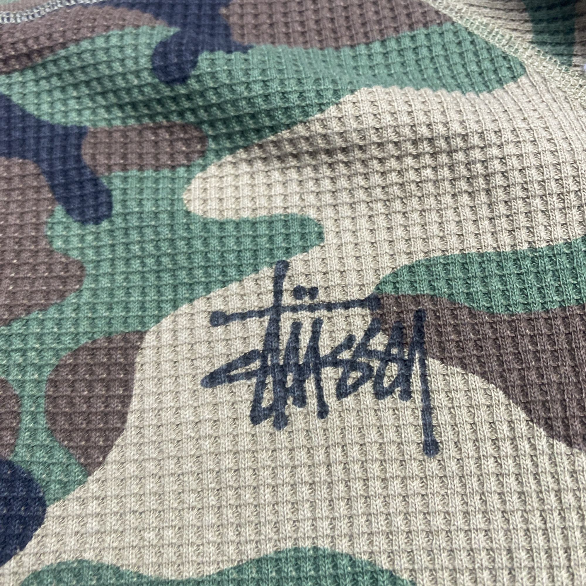 Stussy Stussy Camo Waffle Long Sleeve T-Shirt Size XL Size US XL / EU 56 / 4 - 4 Thumbnail