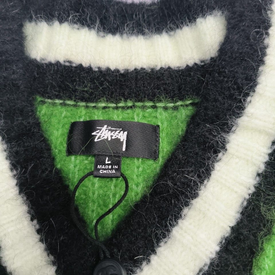 Stussy Stussy Mohair Tennis Sweater Size L Size US L / EU 52-54 / 3 - 4 Thumbnail