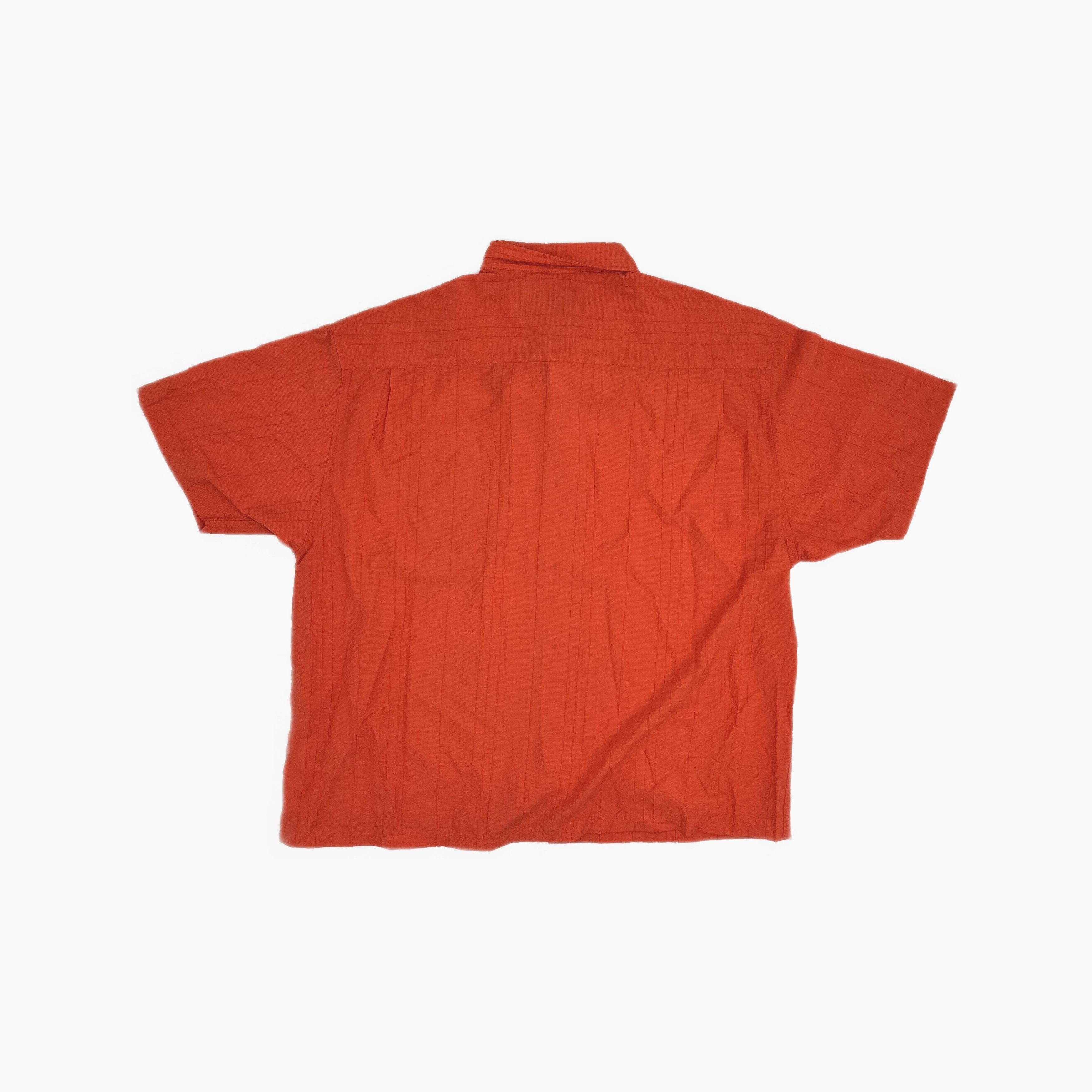 Stussy Stussy Textured Short Sleeve Shirt Red XXL Size US XXL / EU 58 / 5 - 2 Thumbnail