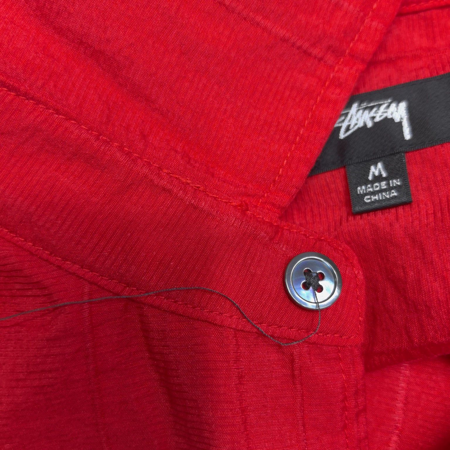 Stussy Stussy Textured Short Sleeve Button Up Shirt Size M Size US M / EU 48-50 / 2 - 8 Thumbnail