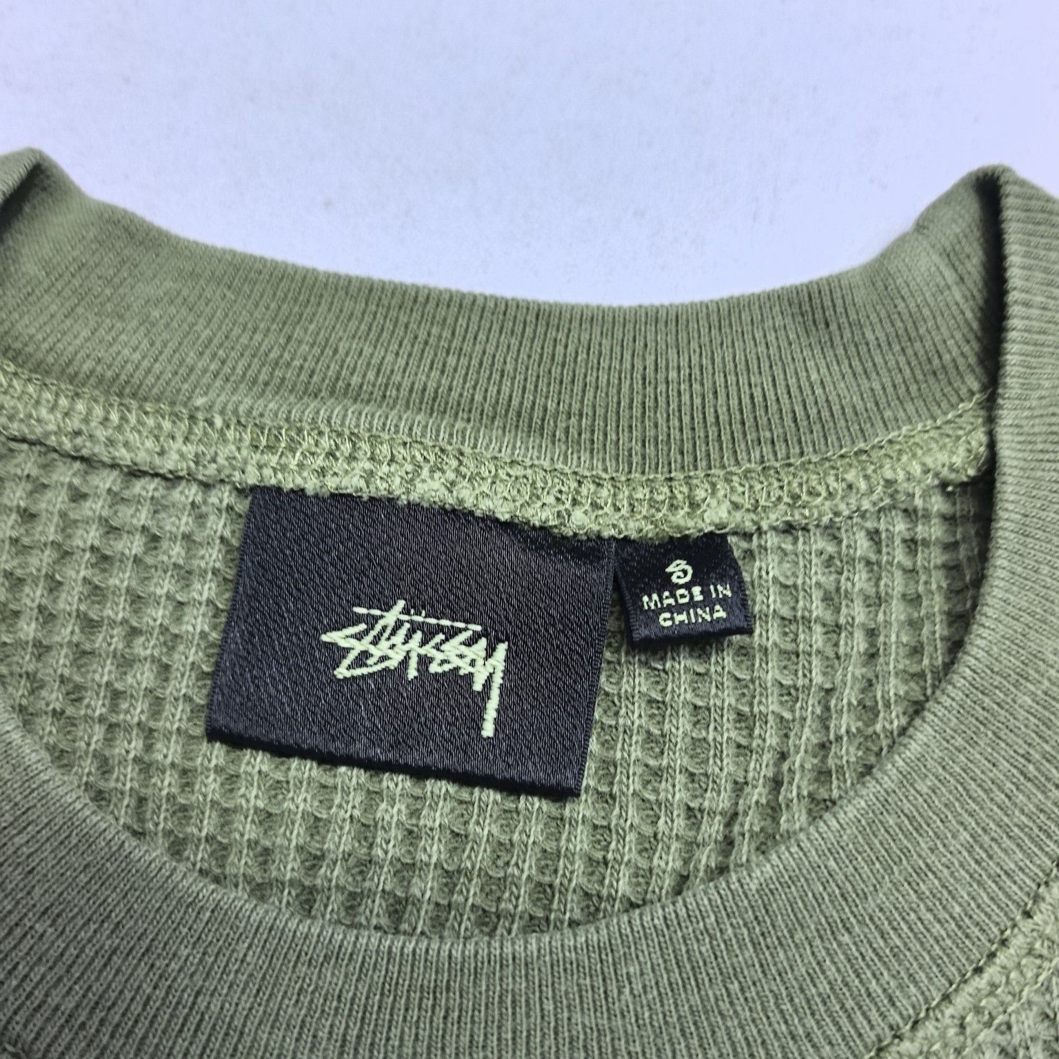Stussy Stussy Mantra Waffle Long Sleeve T-Shirt Size S Size US S / EU 44-46 / 1 - 3 Thumbnail