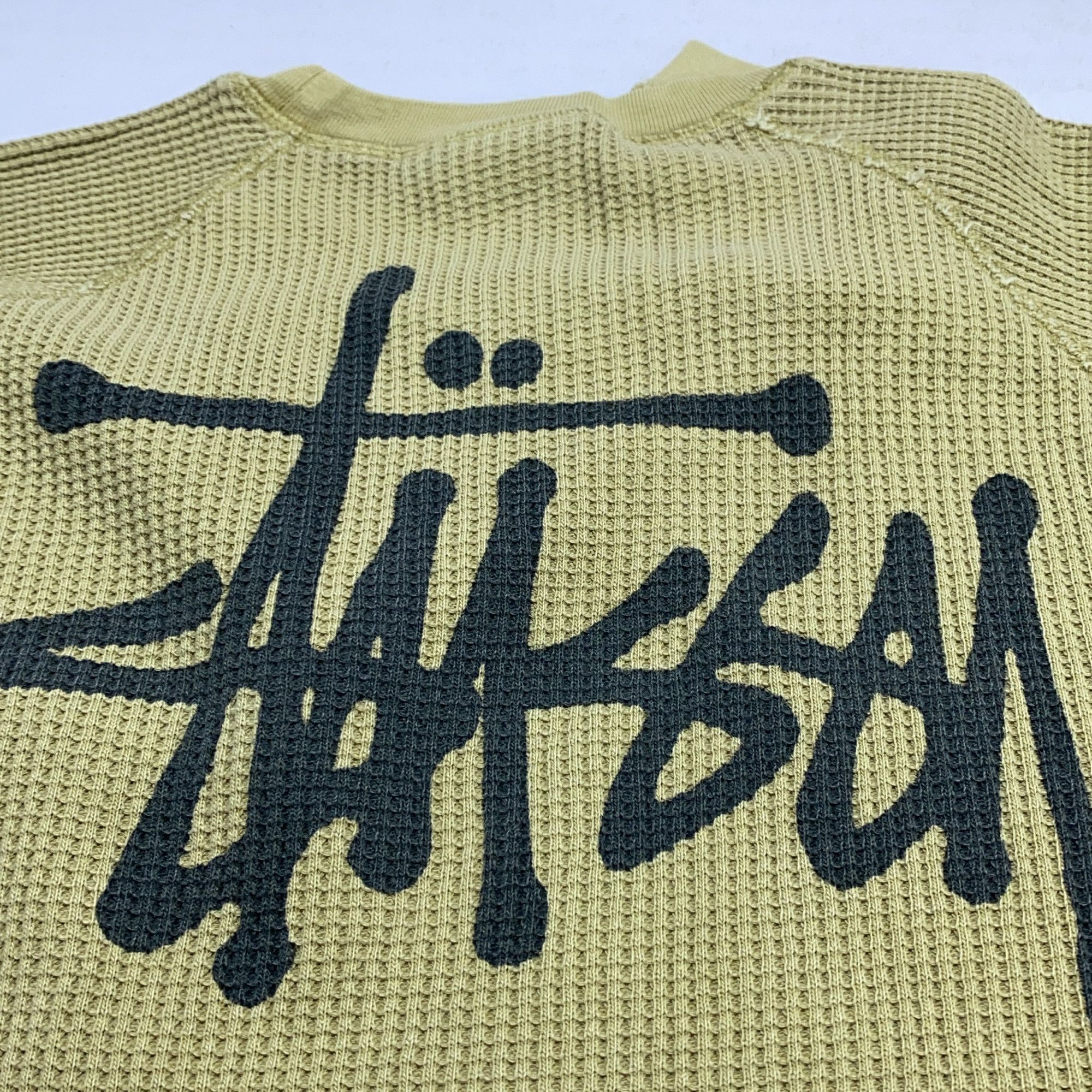 Stussy Stussy Waffle Knit Logo Long Sleeve L Size US L / EU 52-54 / 3 - 12 Thumbnail