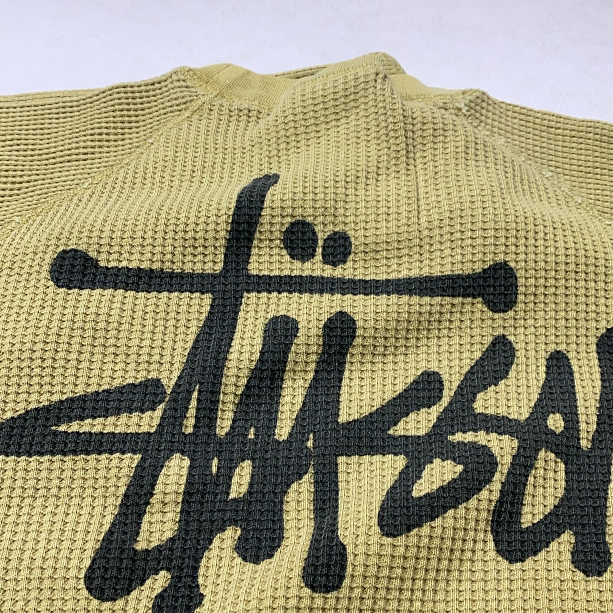 Stussy Stussy Waffle Knit Logo Long Sleeve L Size US L / EU 52-54 / 3 - 16 Thumbnail