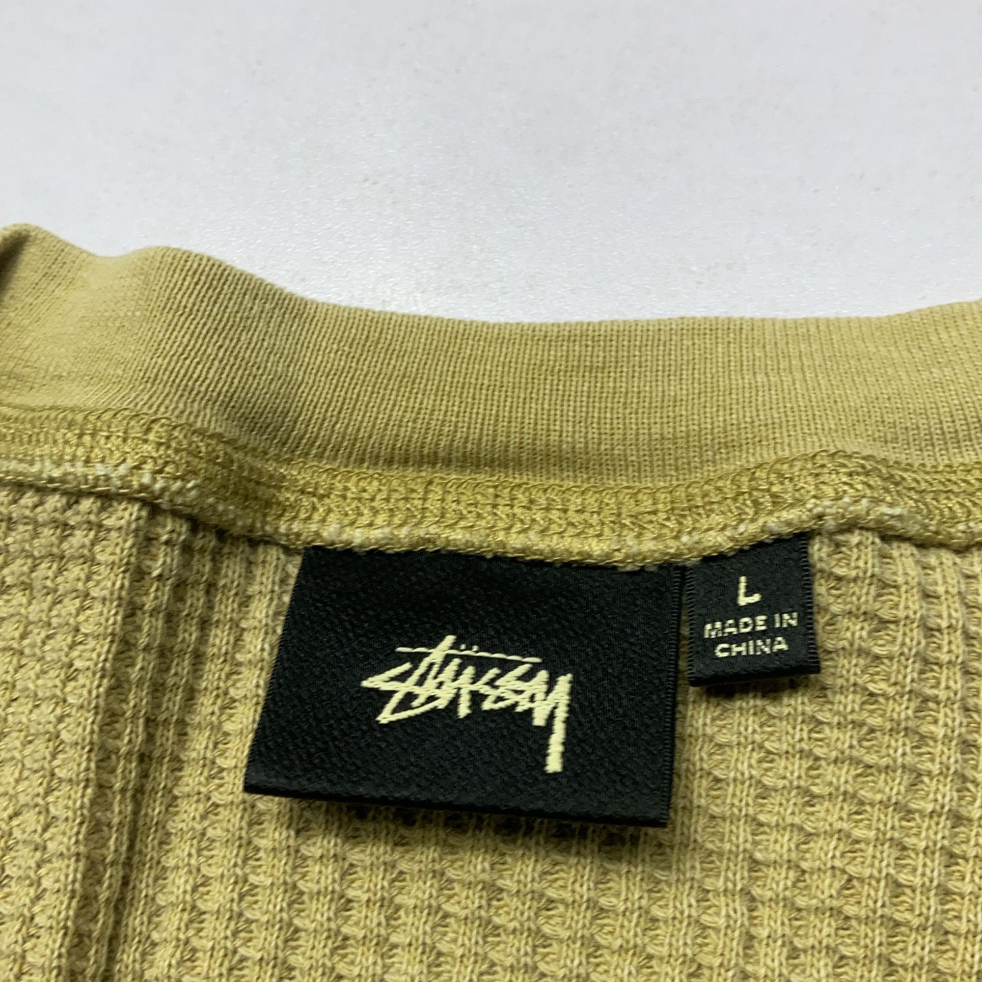 Stussy Stussy Waffle Knit Logo Long Sleeve L Size US L / EU 52-54 / 3 - 13 Thumbnail