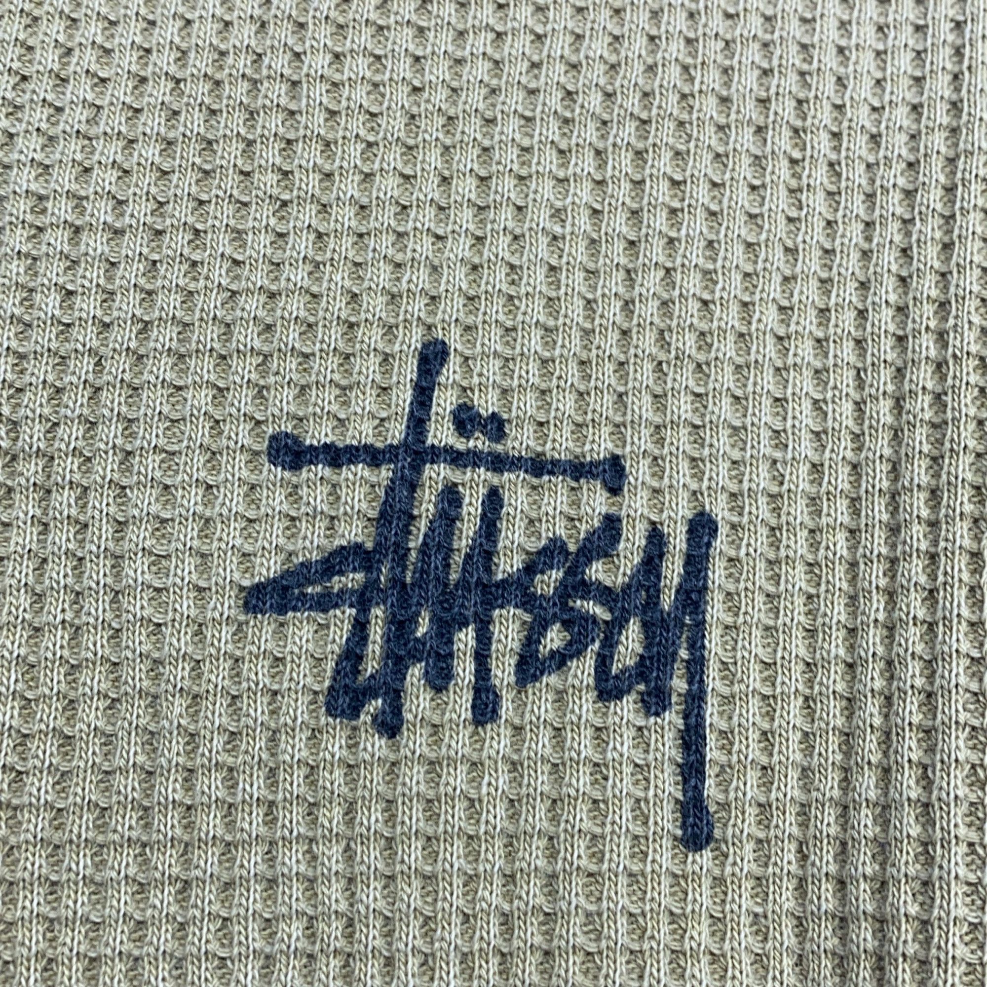 Stussy Stussy Waffle Knit Logo Long Sleeve L Size US L / EU 52-54 / 3 - 6 Thumbnail