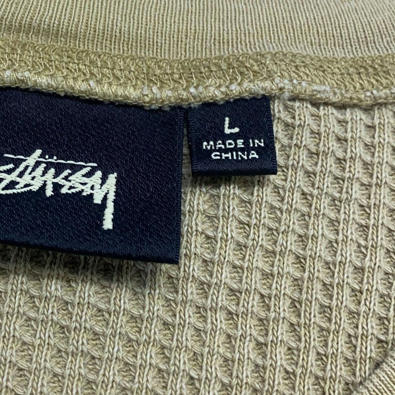 Stussy Stussy Waffle Knit Logo Long Sleeve L Size US L / EU 52-54 / 3 - 11 Thumbnail