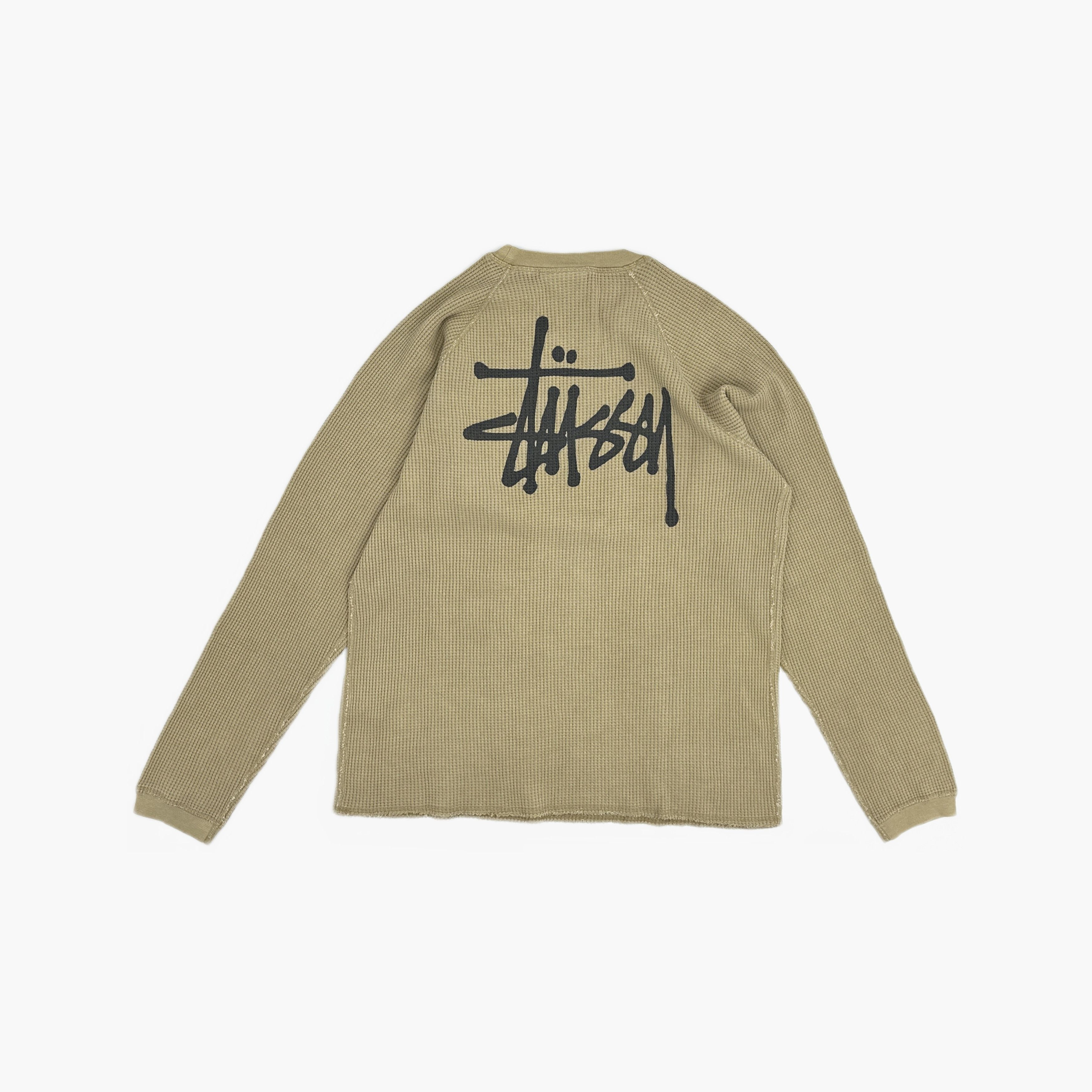 Stussy Stussy Waffle Knit Logo Long Sleeve L Size US L / EU 52-54 / 3 - 2 Thumbnail