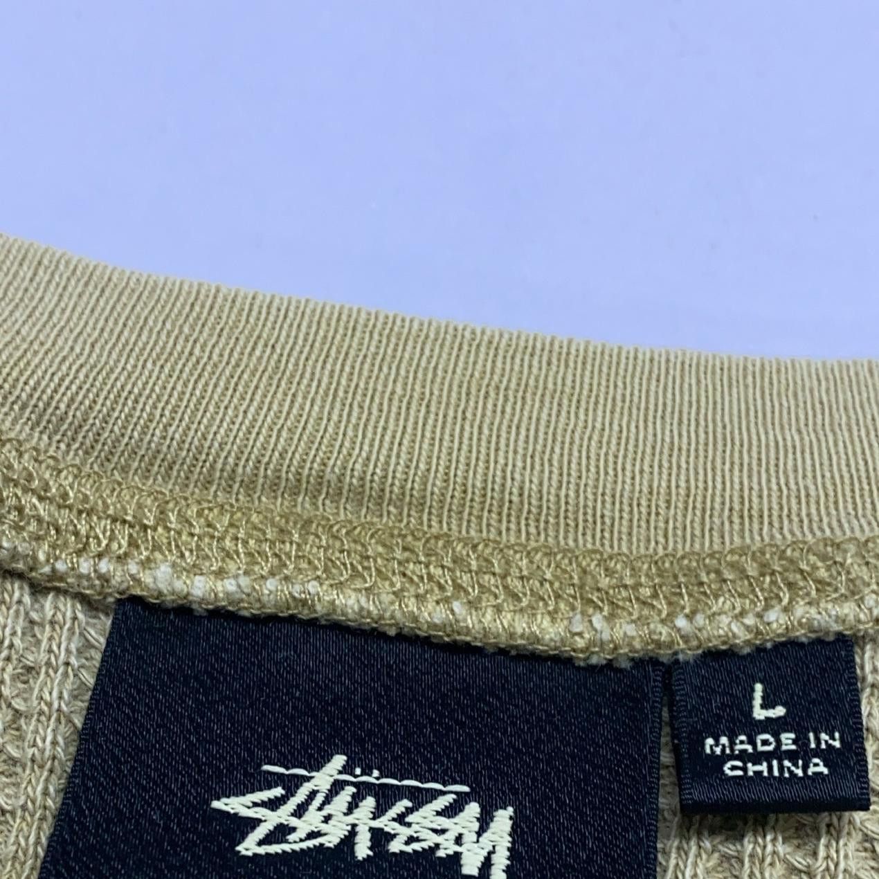 Stussy Stussy Waffle Knit Logo Long Sleeve L Size US L / EU 52-54 / 3 - 9 Thumbnail