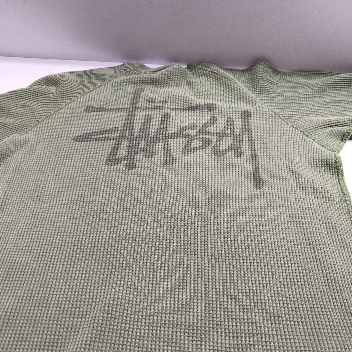 Stussy Stussy Waffle Knit Logo Long Sleeve T-Shirt Size L Size US L / EU 52-54 / 3 - 6 Thumbnail