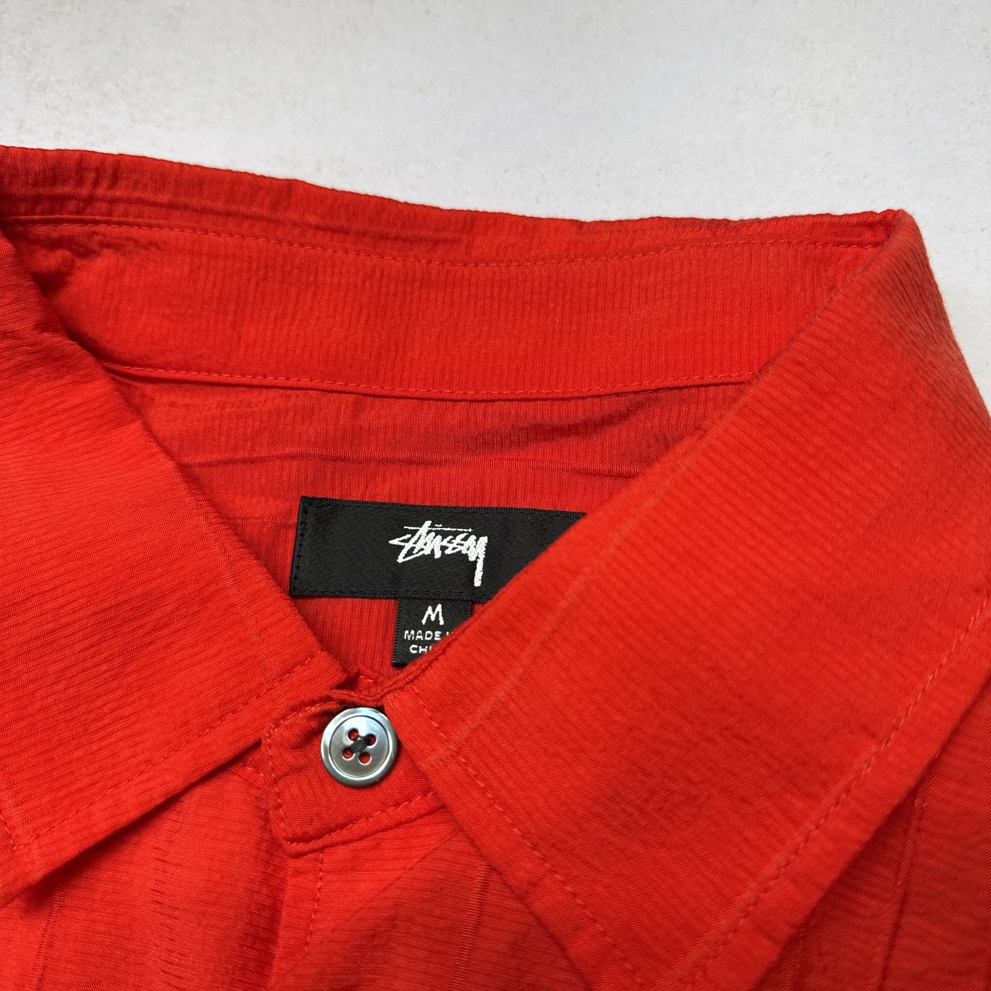 Stussy Stussy Textured Short Sleeve Shirt Size M Size US M / EU 48-50 / 2 - 3 Thumbnail