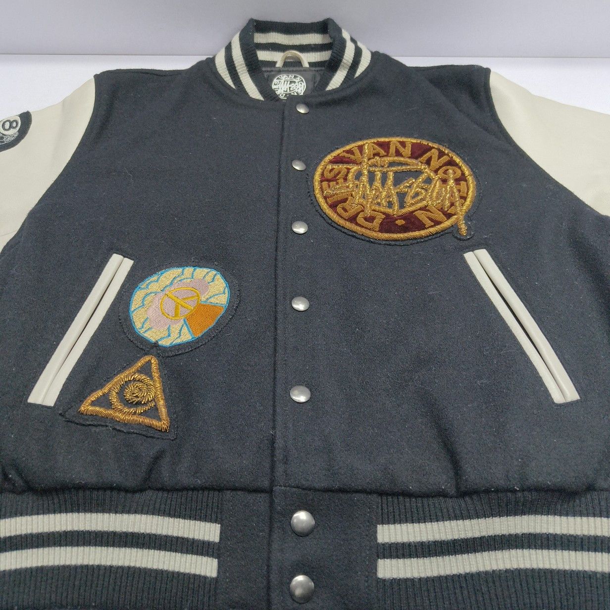 Stussy Stussy x Dries Van Noten Patched Varsity Jacket Size S Size US S / EU 44-46 / 1 - 13 Thumbnail