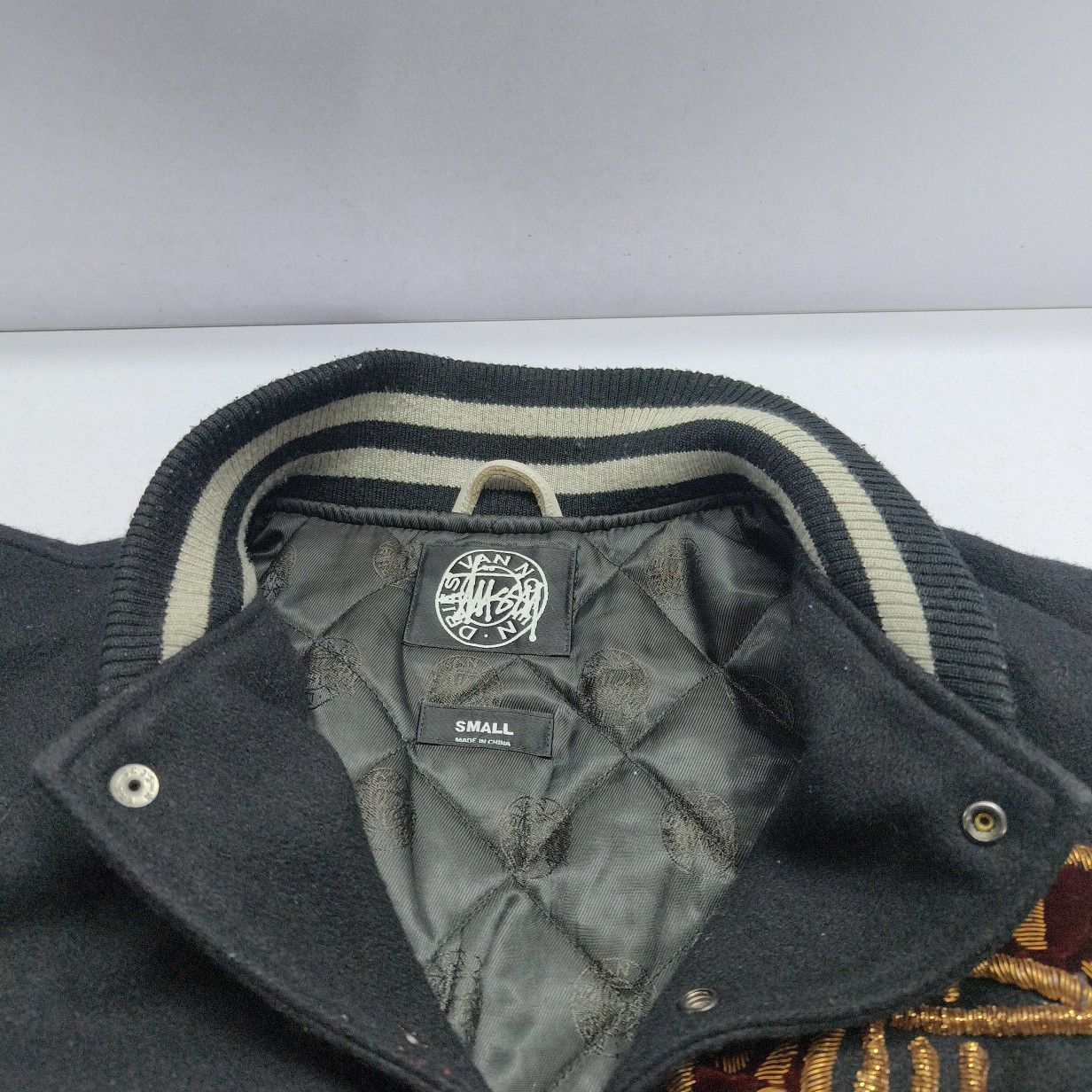 Stussy Stussy x Dries Van Noten Patched Varsity Jacket Size S Size US S / EU 44-46 / 1 - 5 Thumbnail