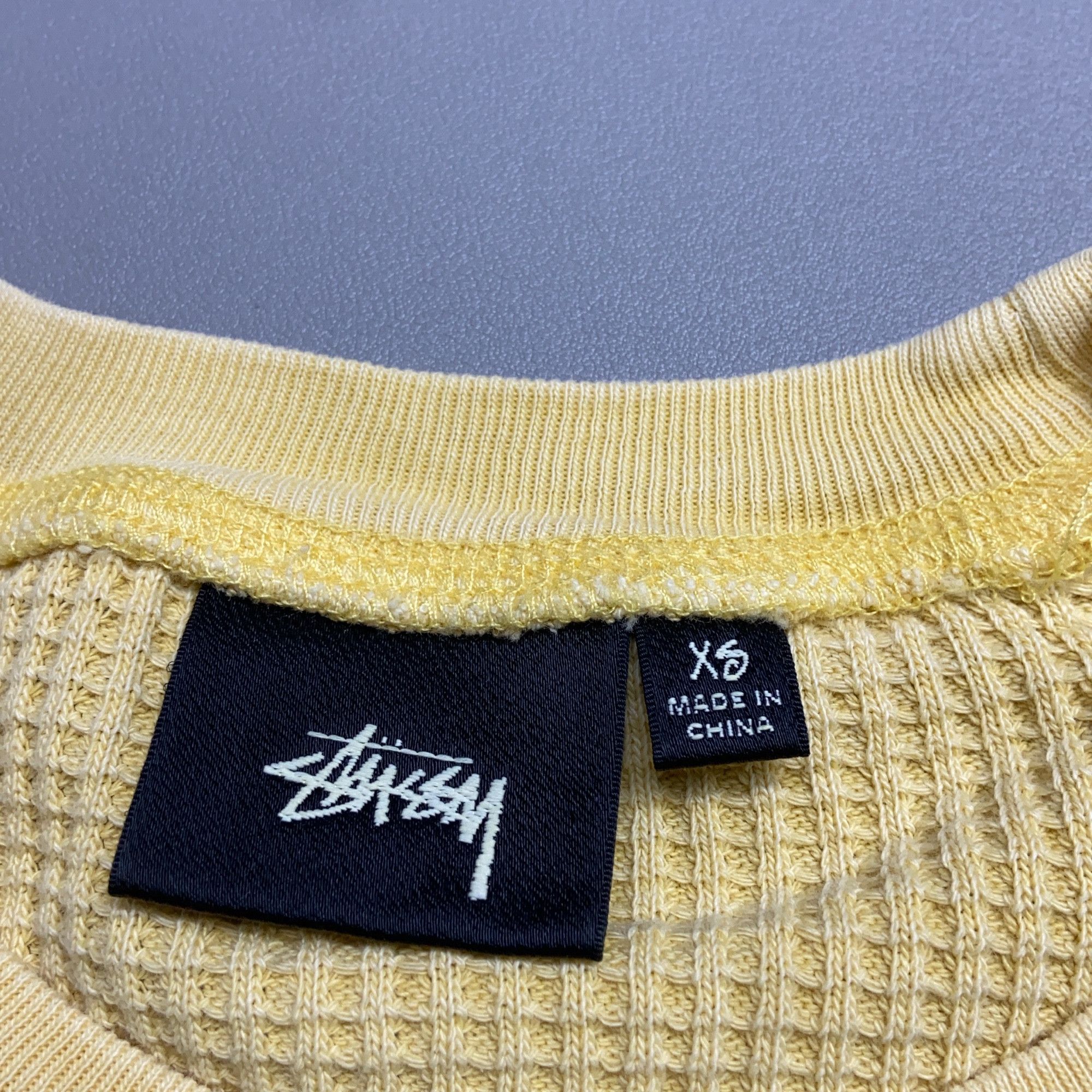 Stussy Stussy Waffle Knit Long Sleeve T-Shirt Size XS Size US XS / EU 42 / 0 - 3 Thumbnail