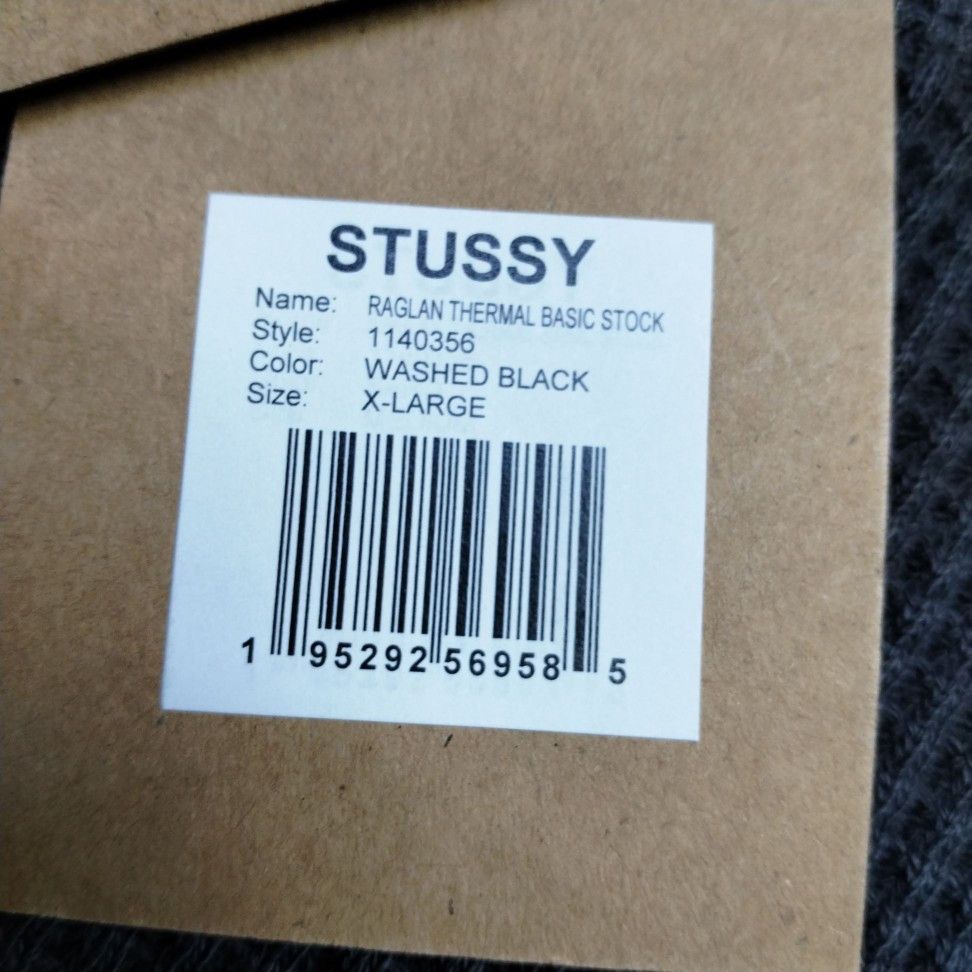 Stussy Stussy Raglan Thermal Long Sleeve T-Shirt XL Size US XL / EU 56 / 4 - 7 Thumbnail
