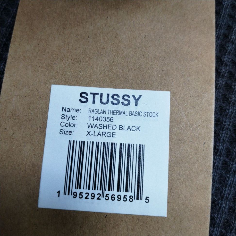 Stussy Stussy Raglan Thermal Long Sleeve T-Shirt XL Size US XL / EU 56 / 4 - 16 Thumbnail