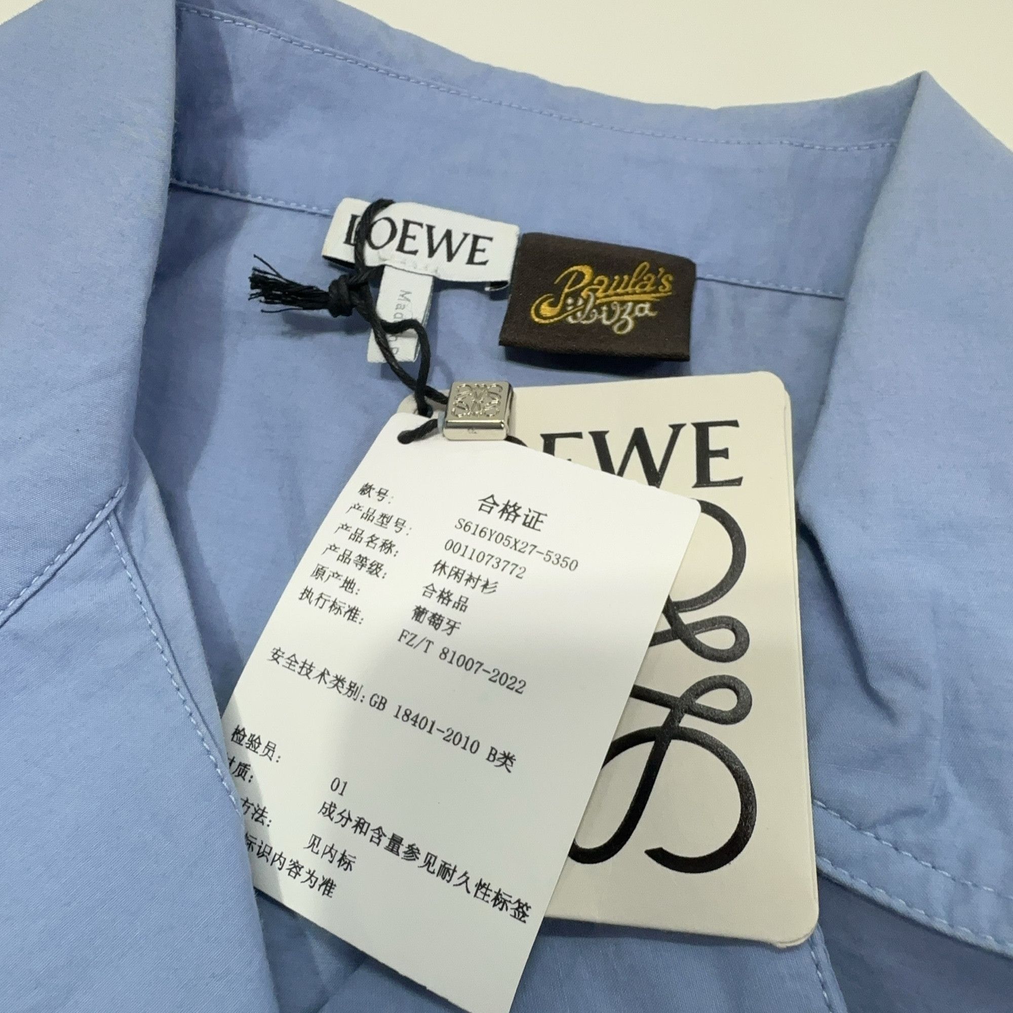 Loewe Loewe Paula's Ibiza Embroidered Logo Shirt Size 34 Size XXS / US 00 / IT 34 - 5 Thumbnail
