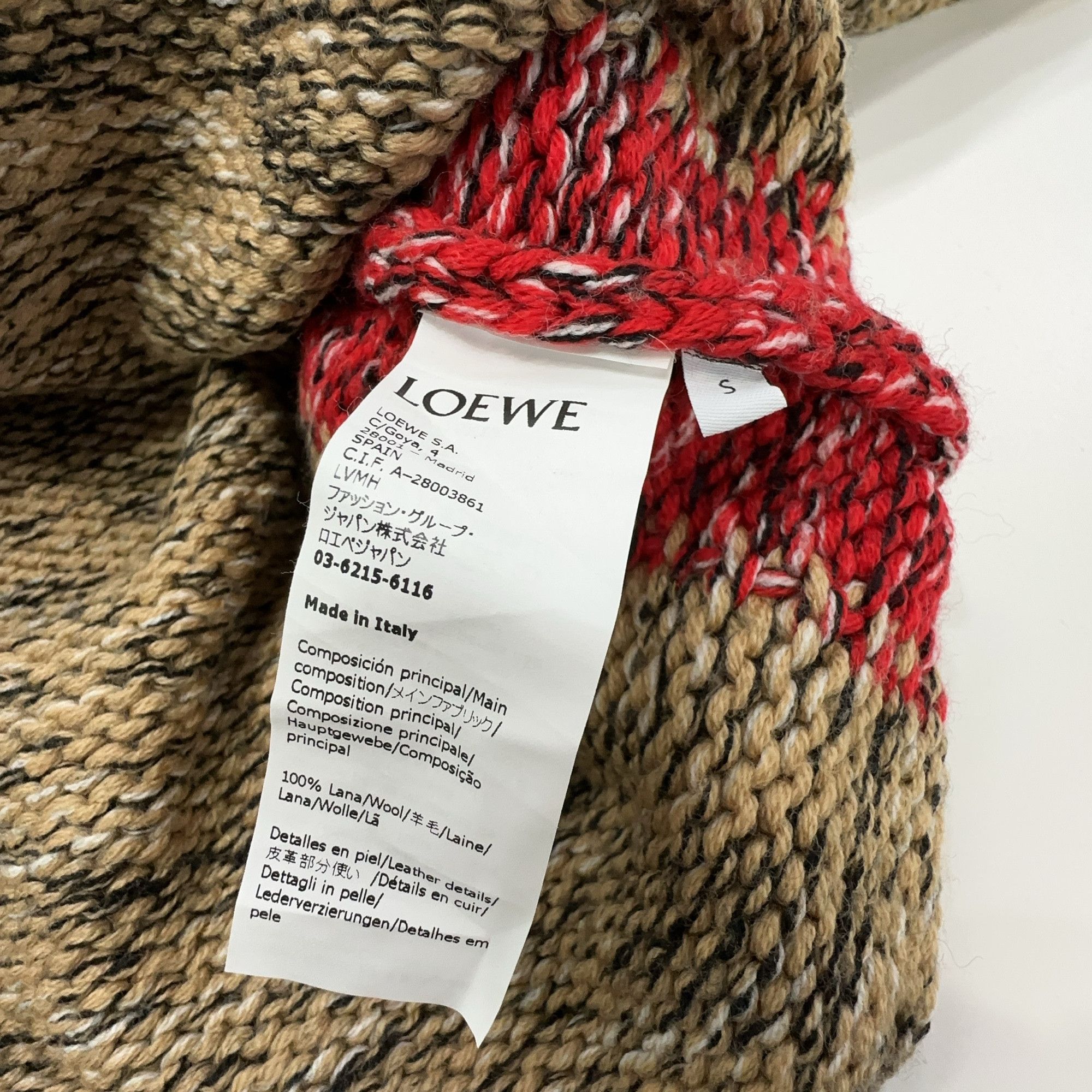 Loewe Loewe Colorblock Wool Cardigan Size S Size US S / EU 44-46 / 1 - 3 Thumbnail