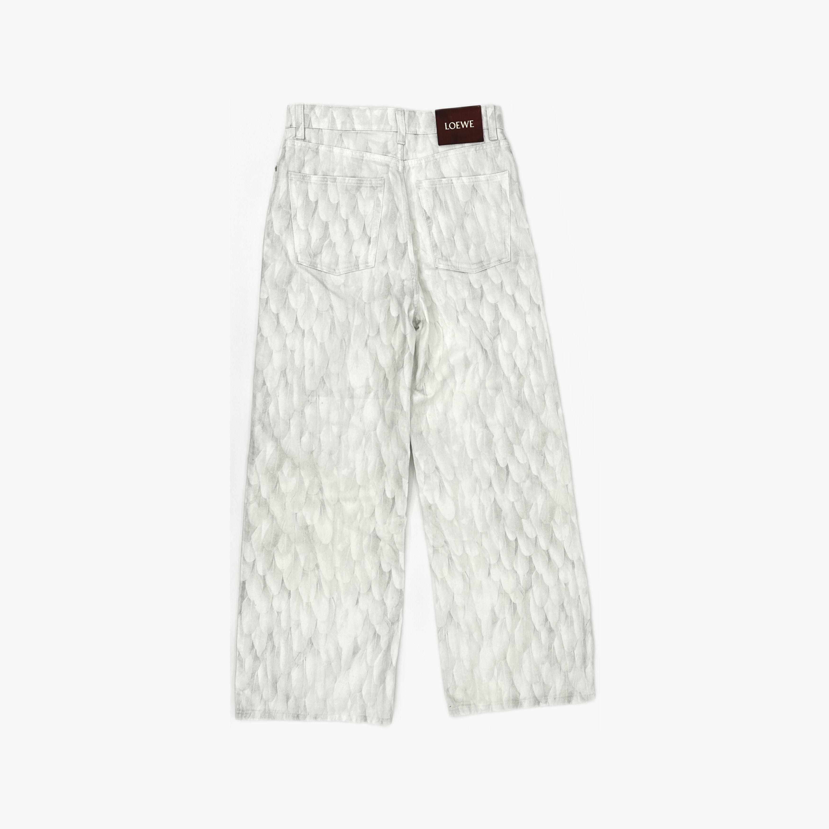 Loewe LOEWE Feather Print Jeans Size 36 Size 25" / US 0 / IT 36 - 2 Thumbnail