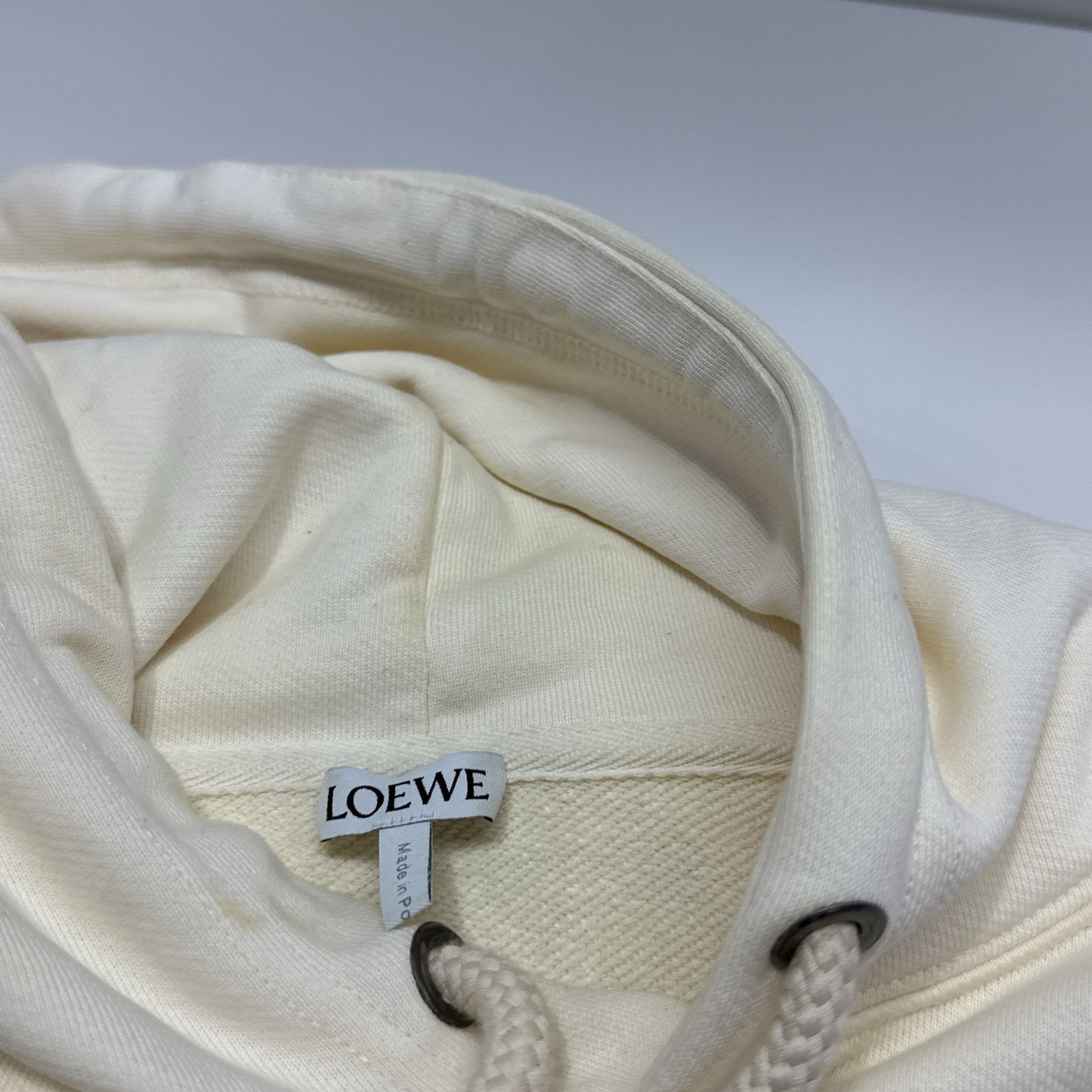 Loewe Loewe Logo Patch Hoodie Beige M Size US M / EU 48-50 / 2 - 3 Thumbnail