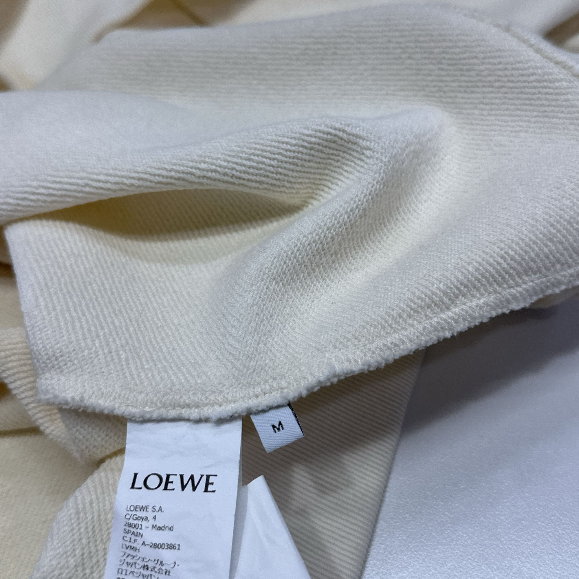 Loewe Loewe Logo Patch Hoodie Beige M Size US M / EU 48-50 / 2 - 4 Thumbnail