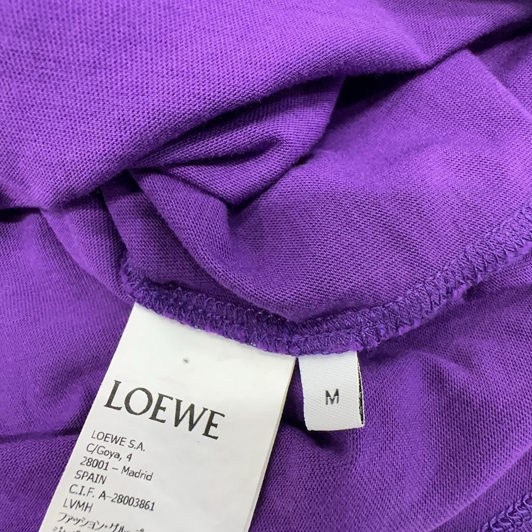 Loewe Loewe Embroidered Logo T-Shirt Purple Size M Size US M / EU 48-50 / 2 - 3 Thumbnail