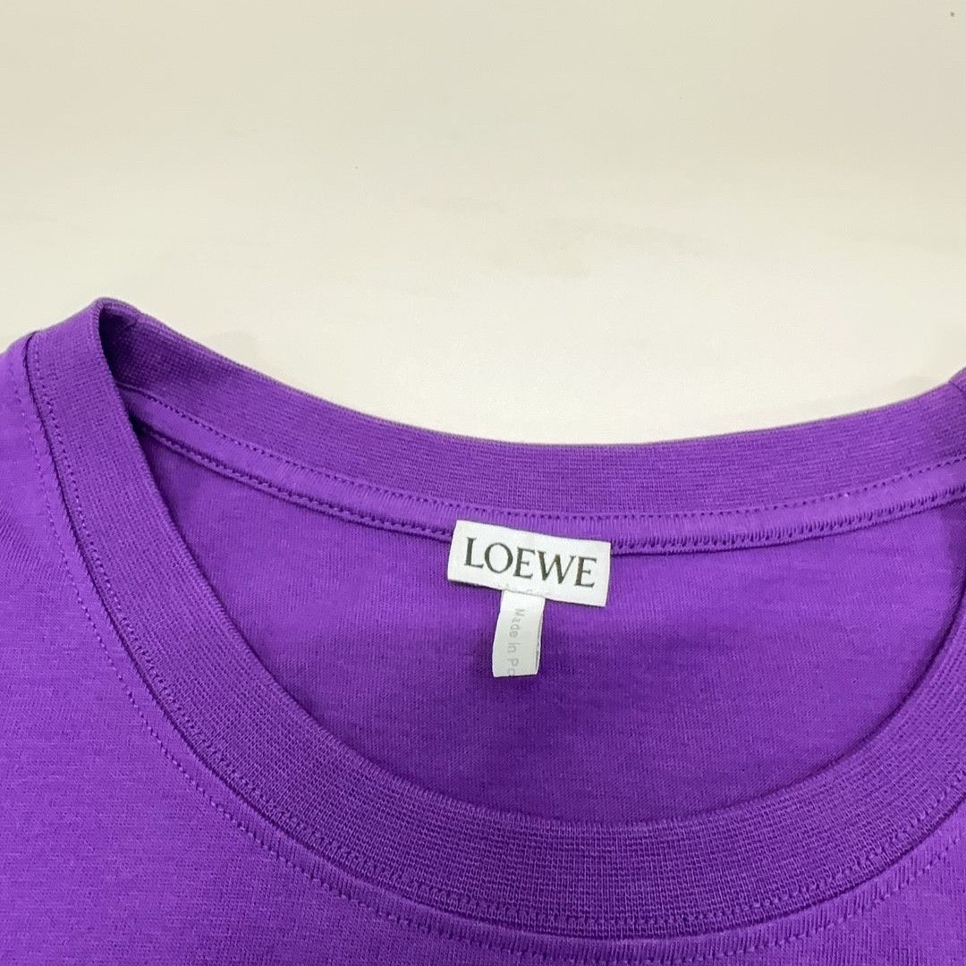 Loewe Loewe Embroidered Logo T-Shirt Purple Size M Size US M / EU 48-50 / 2 - 5 Thumbnail