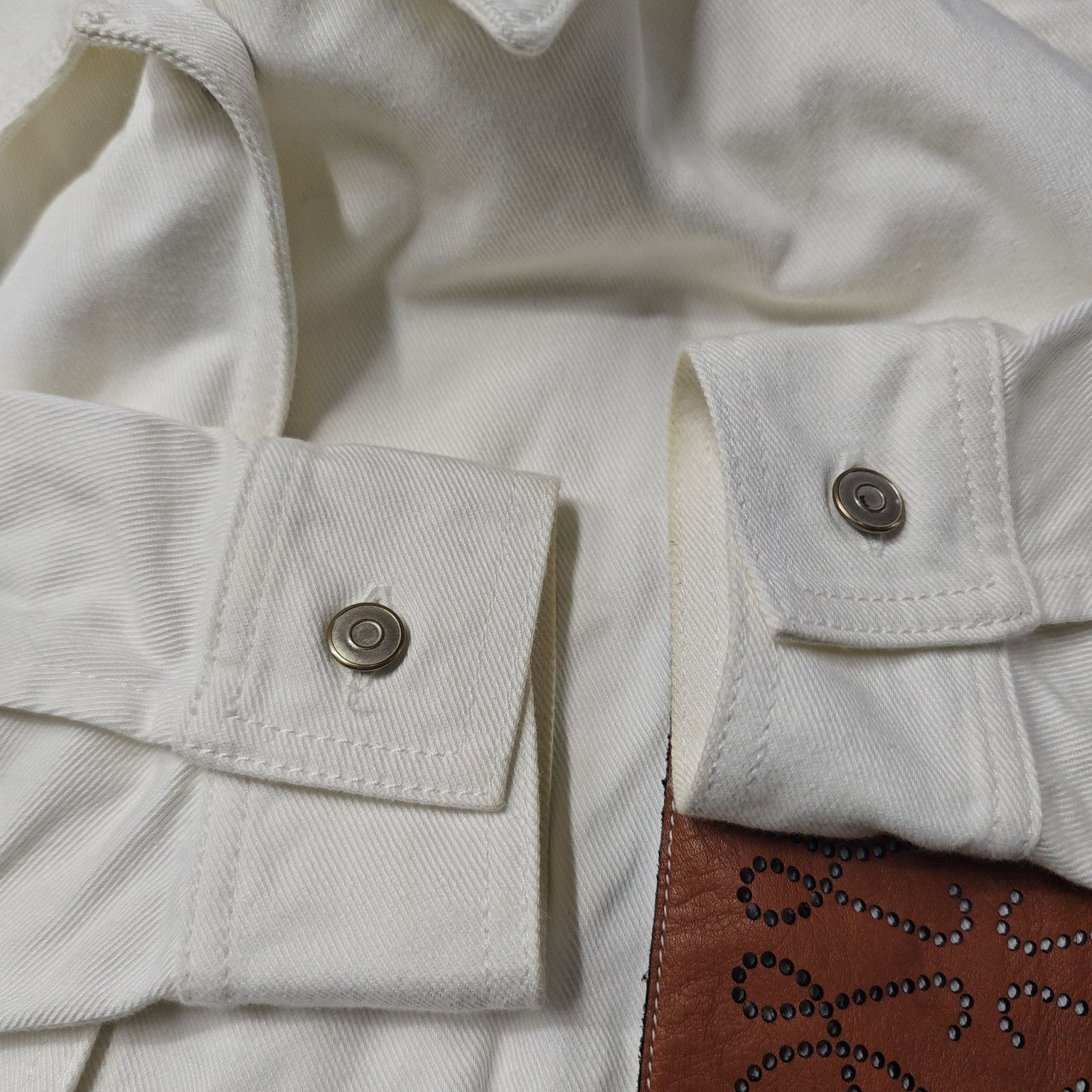 Loewe LOEWE Leather Pocket Button Up Shirt Size 34 Size XS / US 0-2 / IT 36-38 - 7 Thumbnail