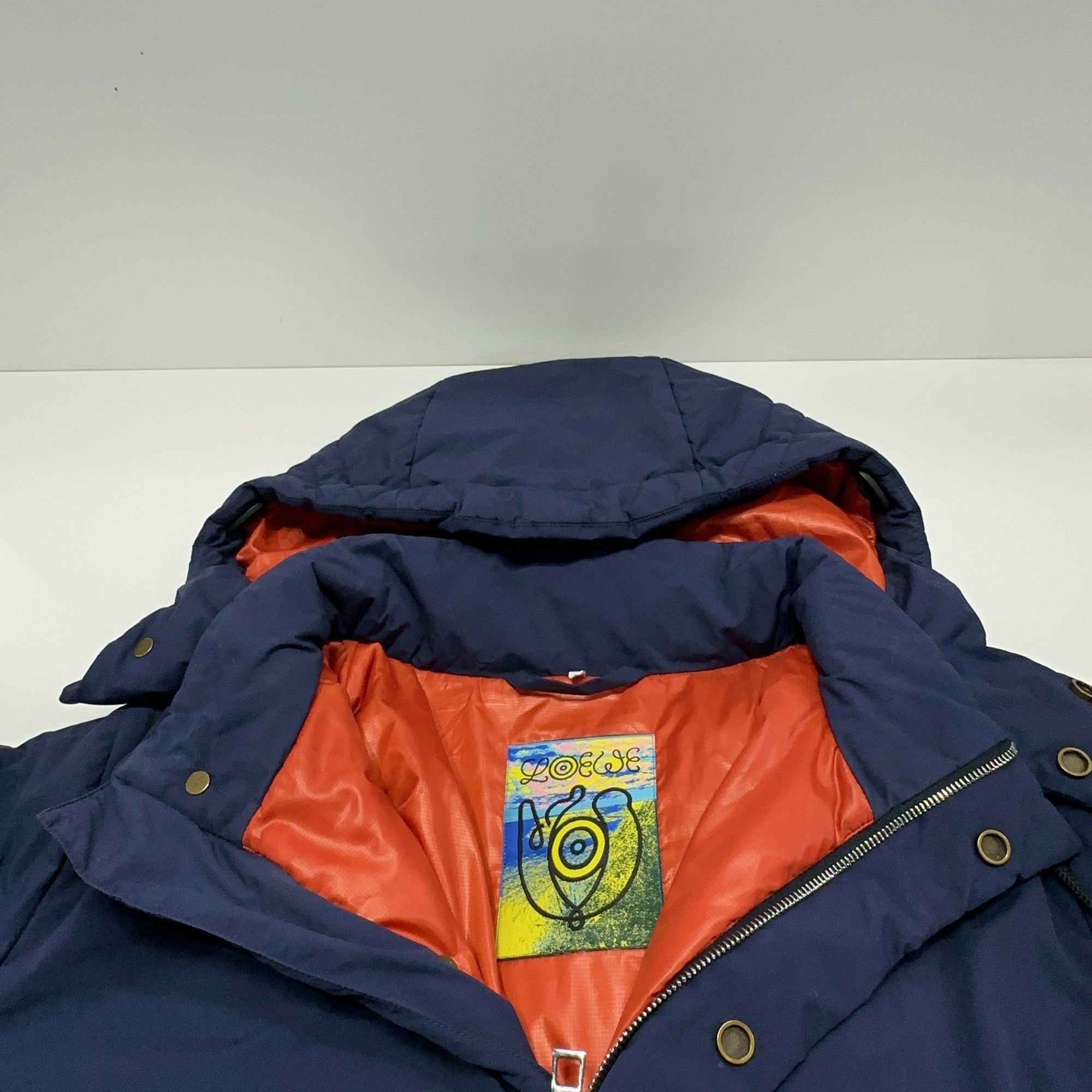 Loewe Loewe Navy Hooded Jacket Size S Size US S / EU 44-46 / 1 - 7 Thumbnail