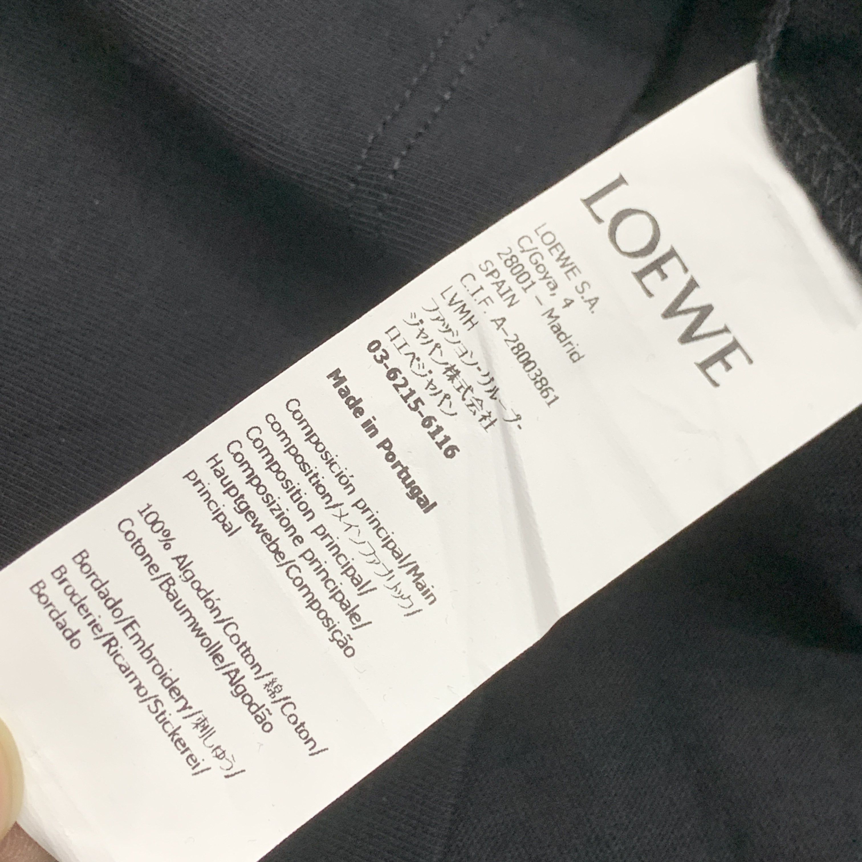 Loewe Loewe Anagram Embroidered T-Shirt Black XXS Size US XXS / EU 40 - 3 Thumbnail