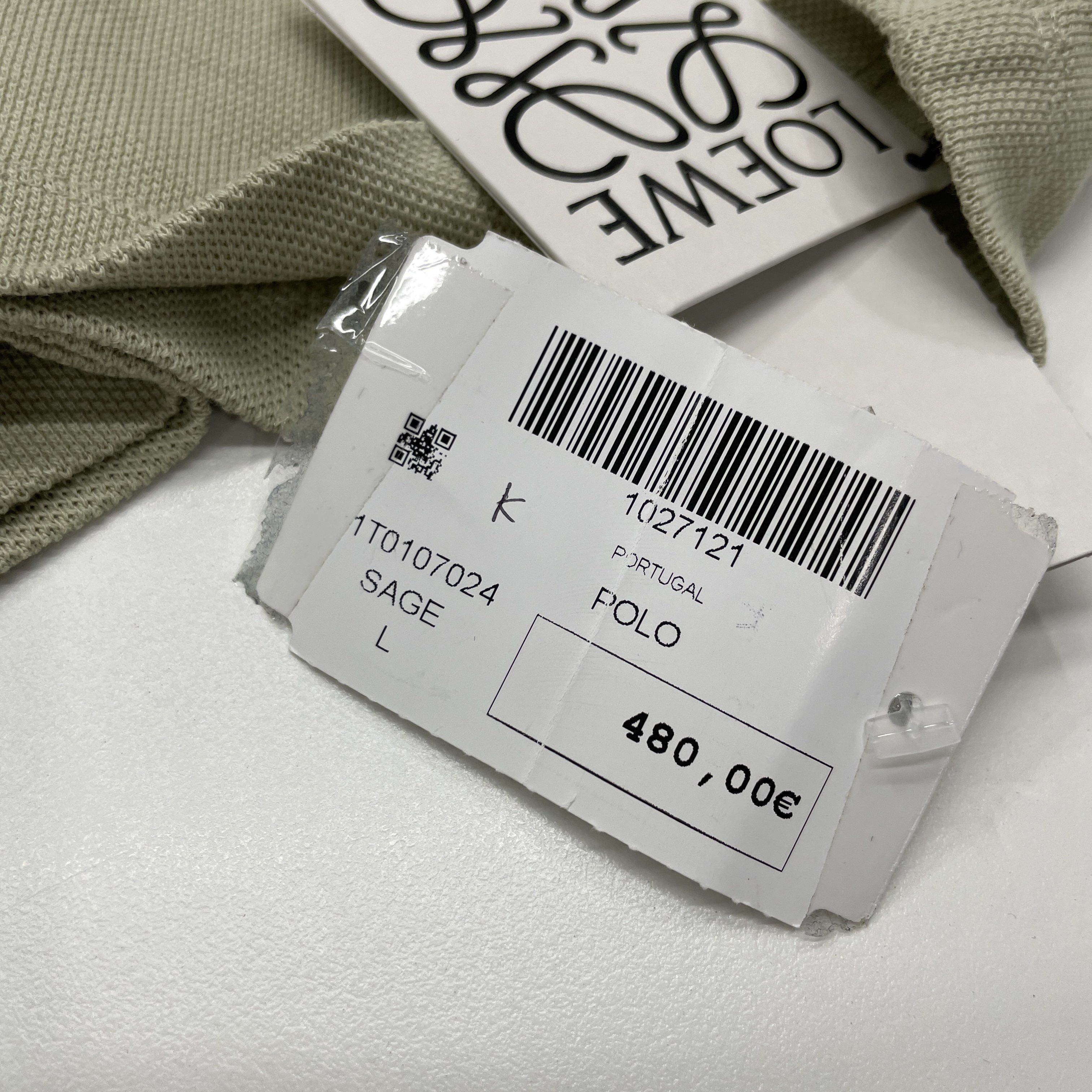 Loewe Loewe Logo Embroidered Polo Shirt Sage L Size US L / EU 52-54 / 3 - 5 Thumbnail