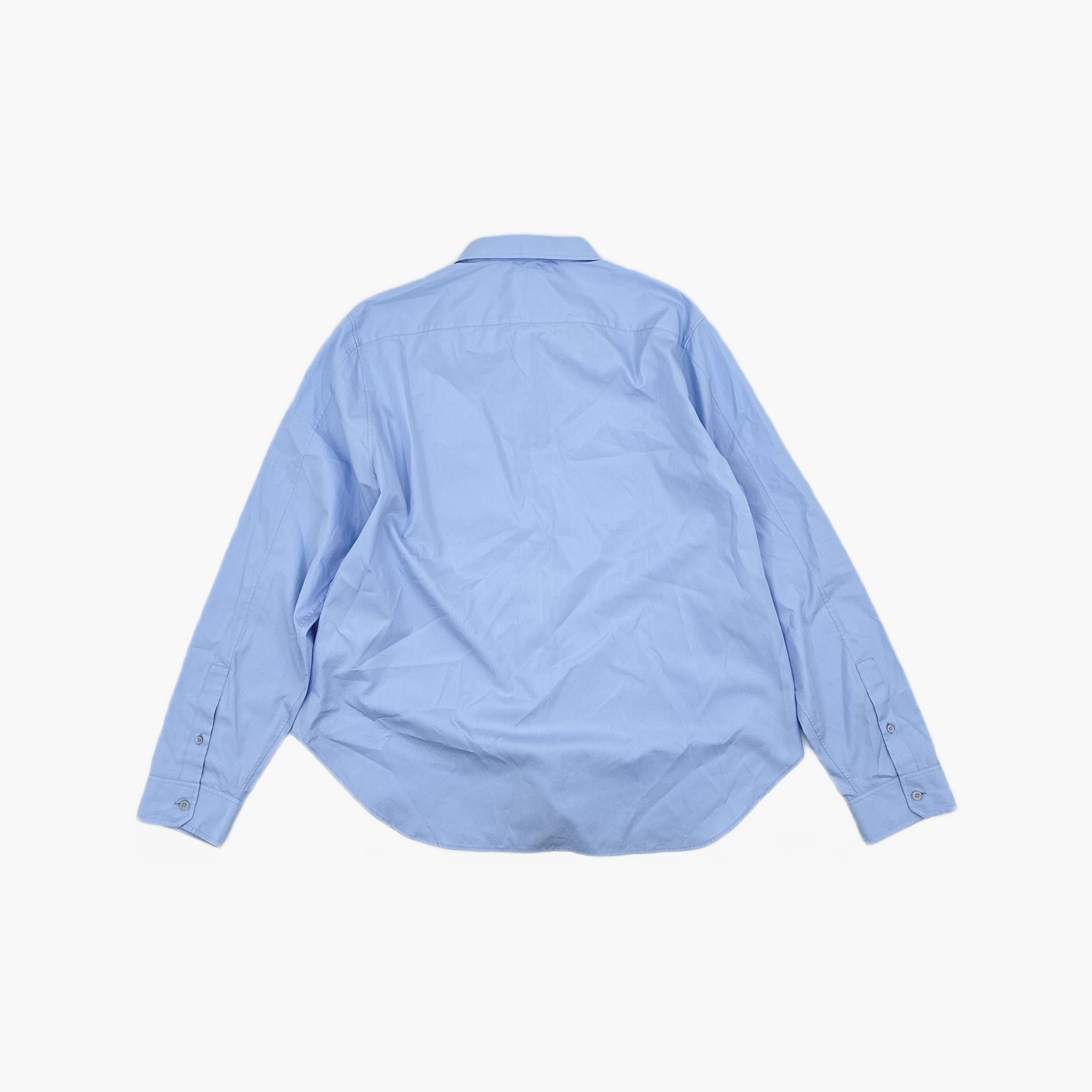 Loewe LOEWE Logo Badge Button Up Shirt Blue Size L Size US L / EU 52-54 / 3 - 2 Thumbnail