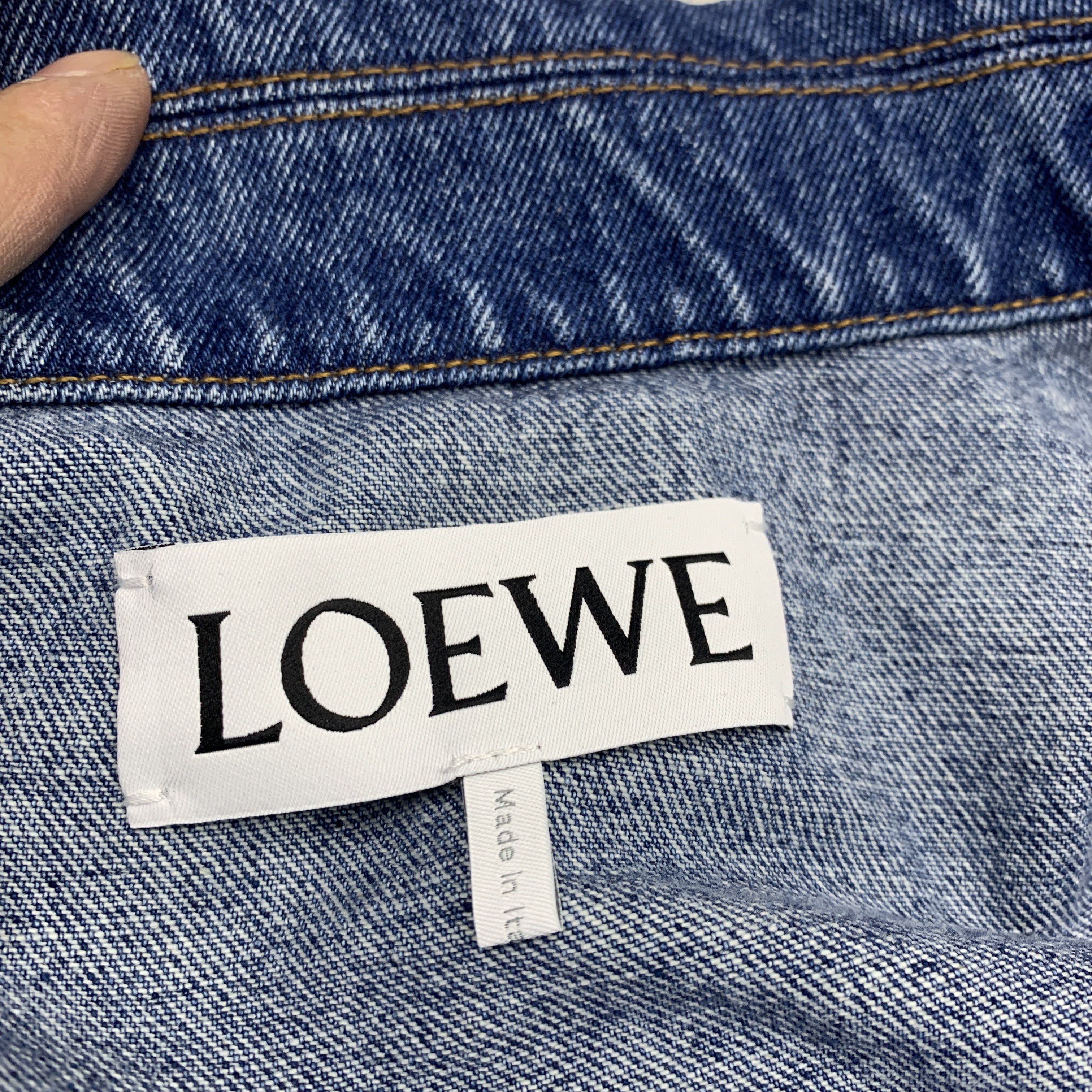 Loewe Loewe Anagram Embroidered Denim Jacket Size 50 Size US M / EU 48-50 / 2 - 3 Thumbnail