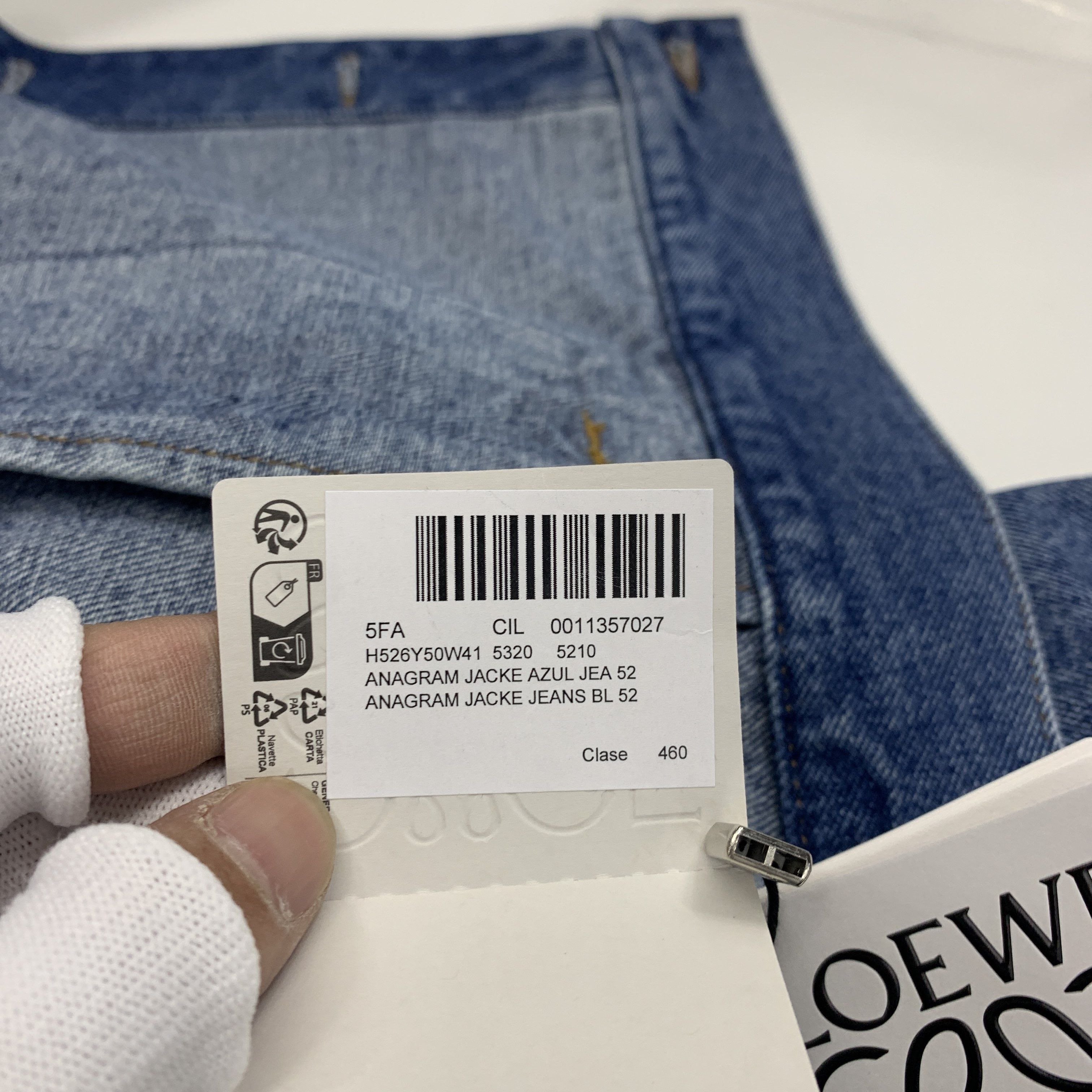 Loewe Loewe Anagram Embroidered Denim Jacket Size L Size US L / EU 52-54 / 3 - 5 Thumbnail