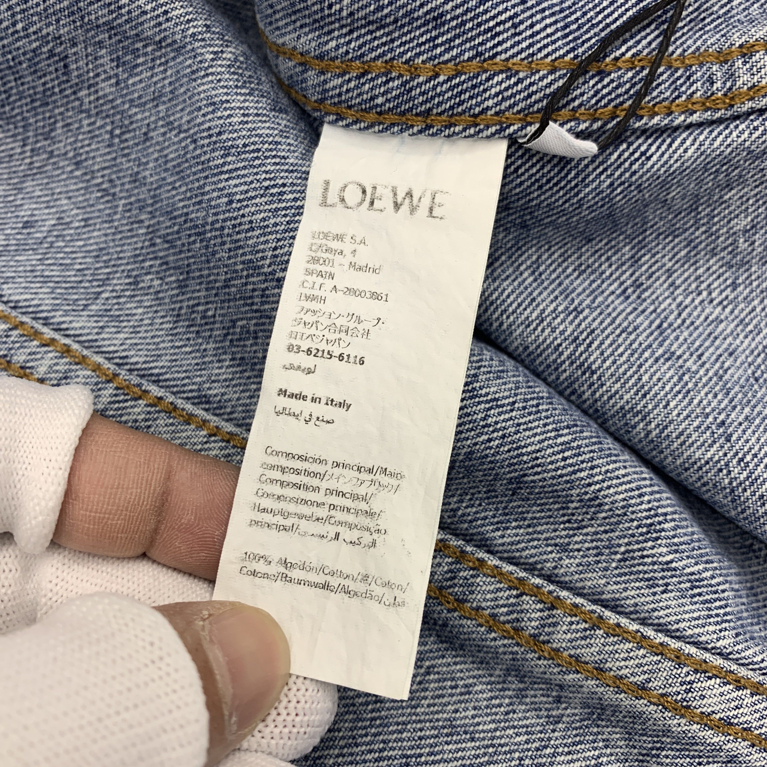 Loewe Loewe Anagram Embroidered Denim Jacket Size L Size US L / EU 52-54 / 3 - 4 Thumbnail
